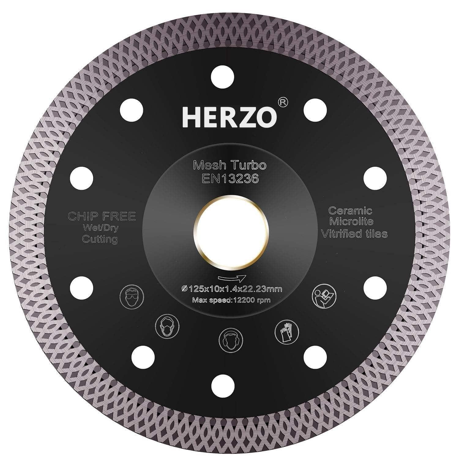 LuxusKollektion Diamanttrennscheibe Diamanttrennscheibe 125mm Feinsteinzeug Fliesen Ø22,23mm