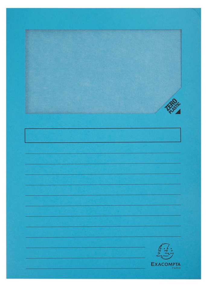 Thumbnail - EXACOMPTA Organisationsmappe 8x Pack 50 dehnbaren Fenstermappen, A4, plastikfrei, sortiert, 50550E, Sammelmappe Dehnbar