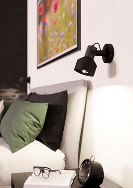 EGLO Deckenspot CASIBARE, Leuchtmittel wechselbar, ohne Leuchtmittel, Wandstrahler Wohnzimmerlampe, Schlafzimmerlampe, Lampe E27 Fassung