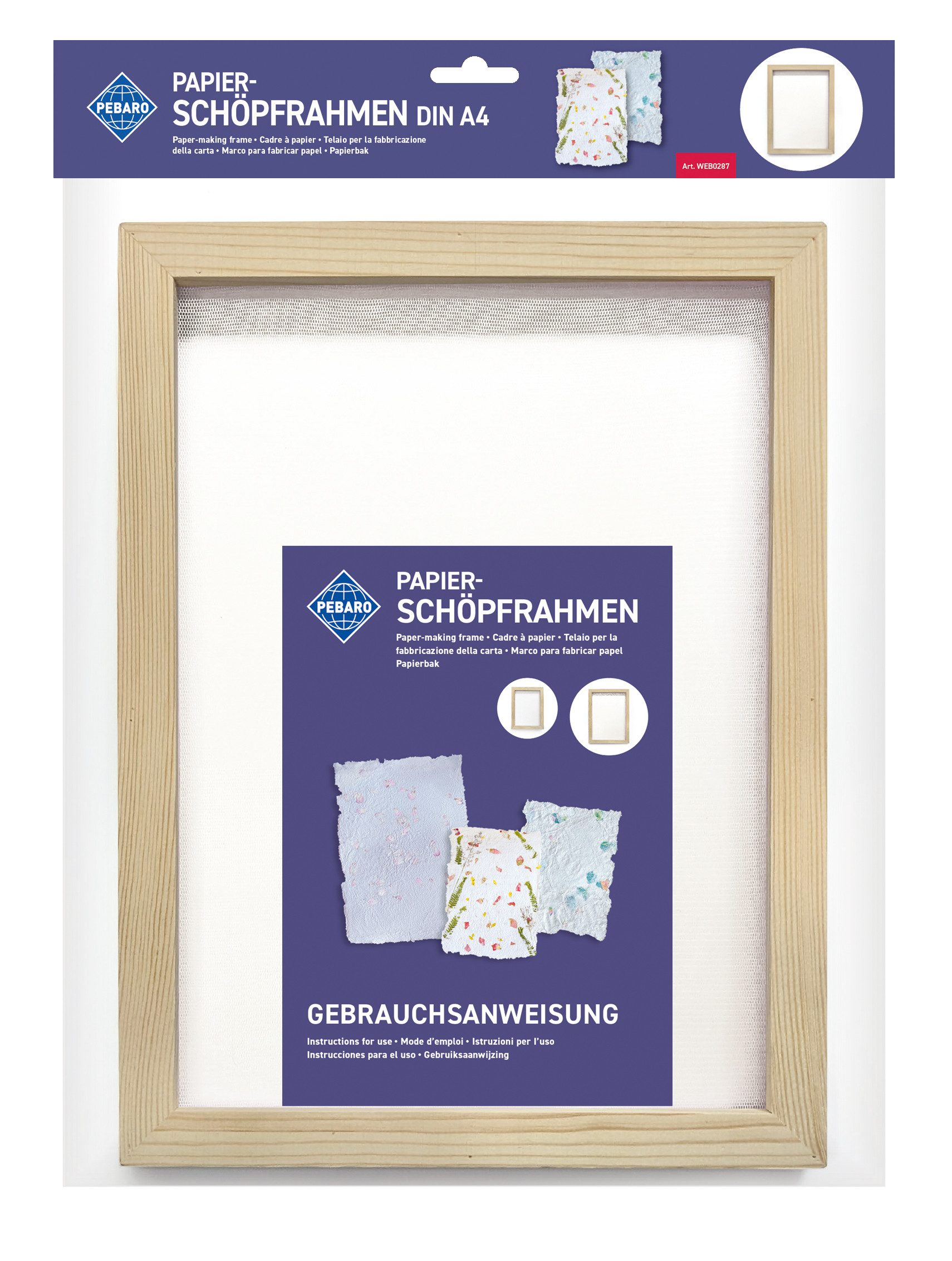 Pebaro Kreativset Papierschöpfrahmen DINA 4, WEB0287