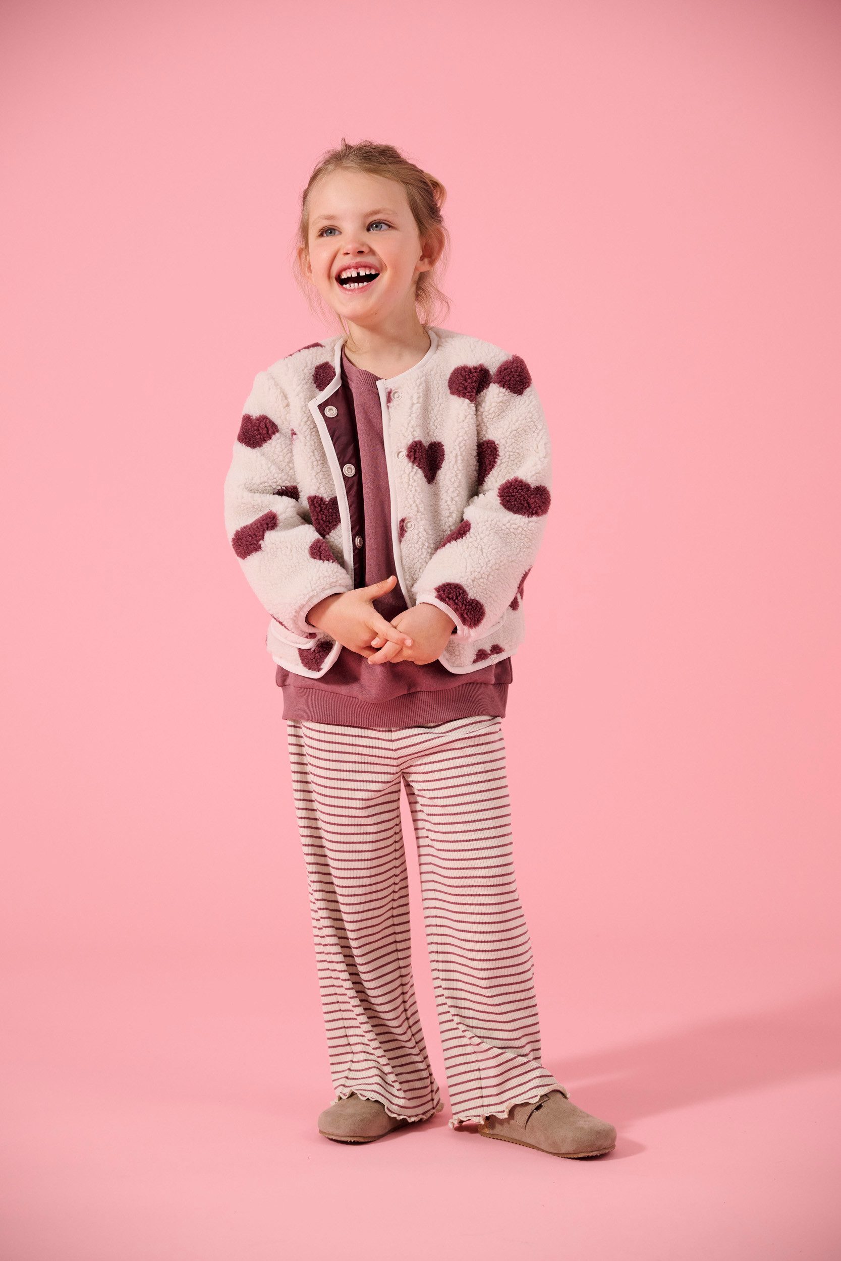 Jerseyhose KMGMAUDE LIFE STRIPE WIDE PANT JRS NOOS