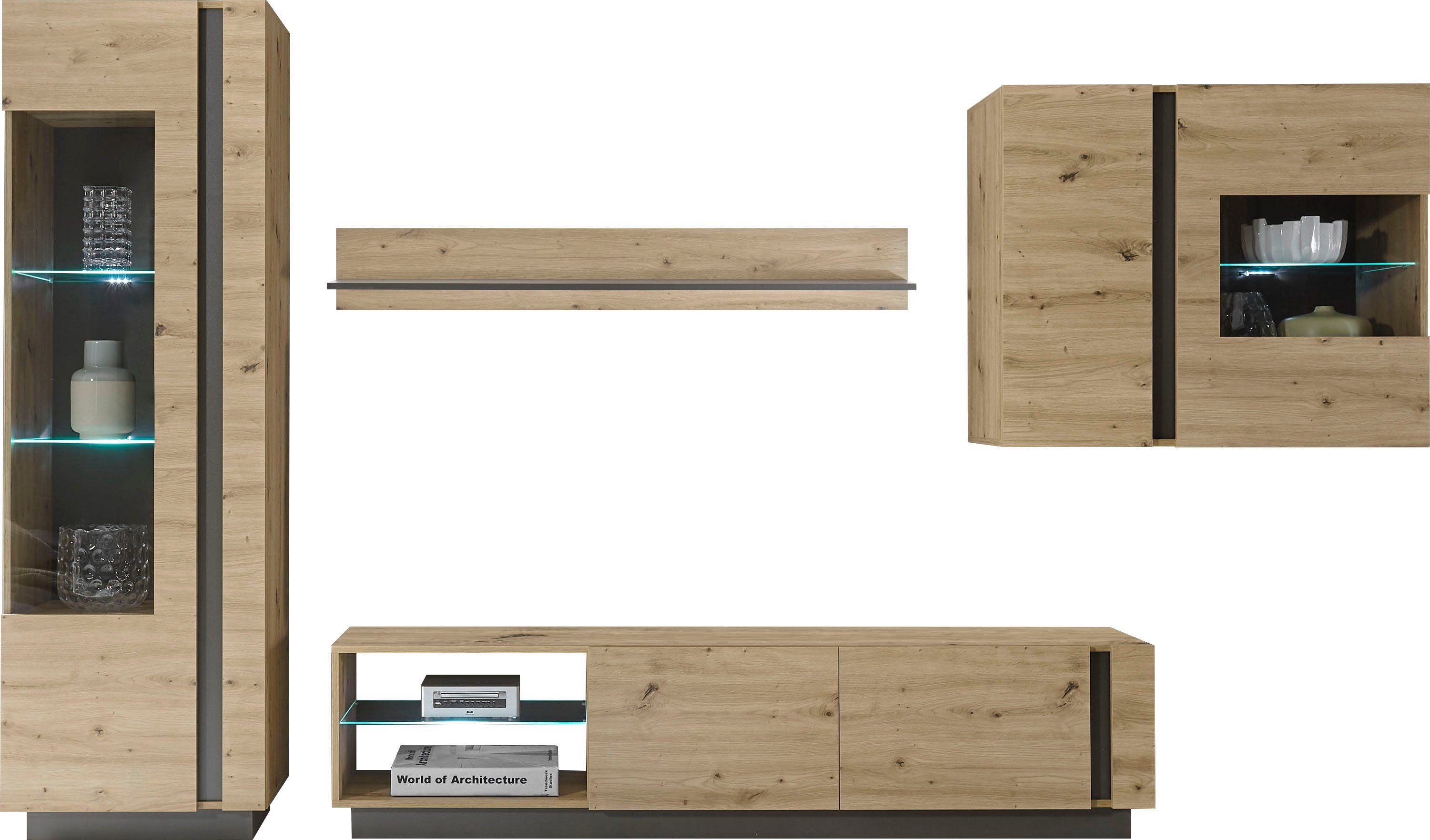 INOSIGN Wohnwand CLAiR Kombi 23, (Set, 4-St)