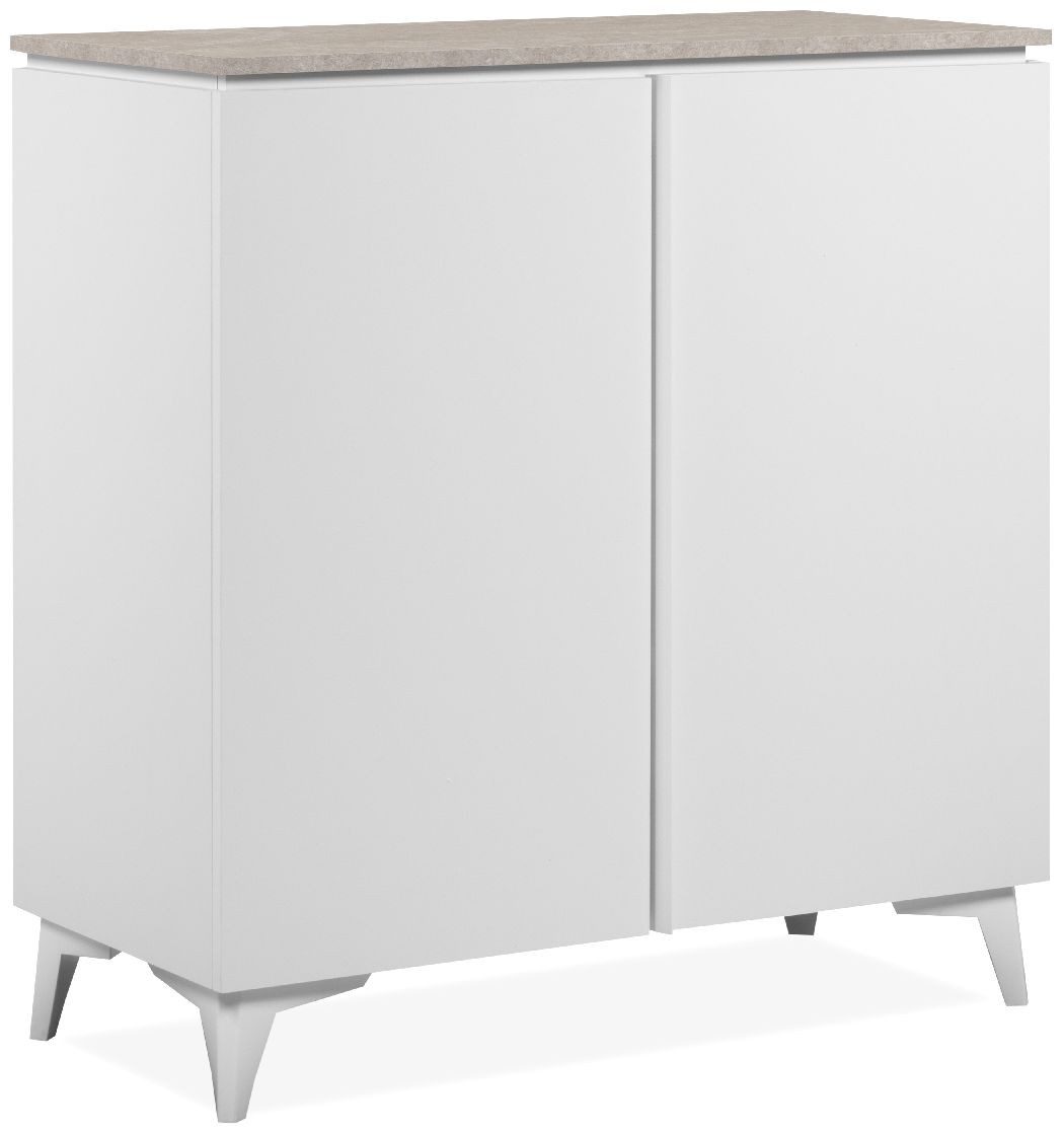 Finori Kommode, Sandstein, weiß, Modern, MADE IN GERMANY, 88 x 92 x 40 cm