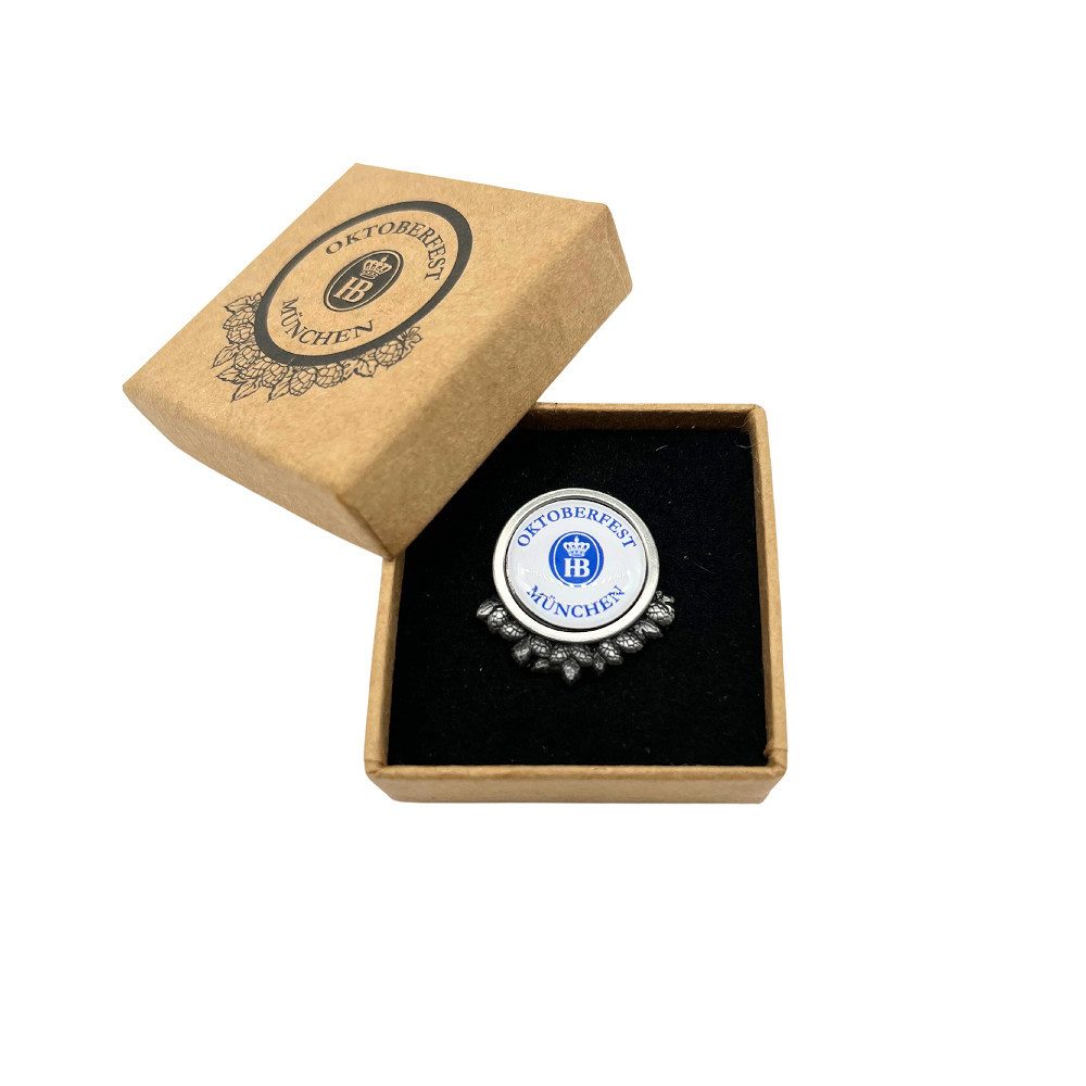 Hofbräuhaus München Anstecknadel, Pin Hofbräuhaus "Oktoberfest", aus Metall