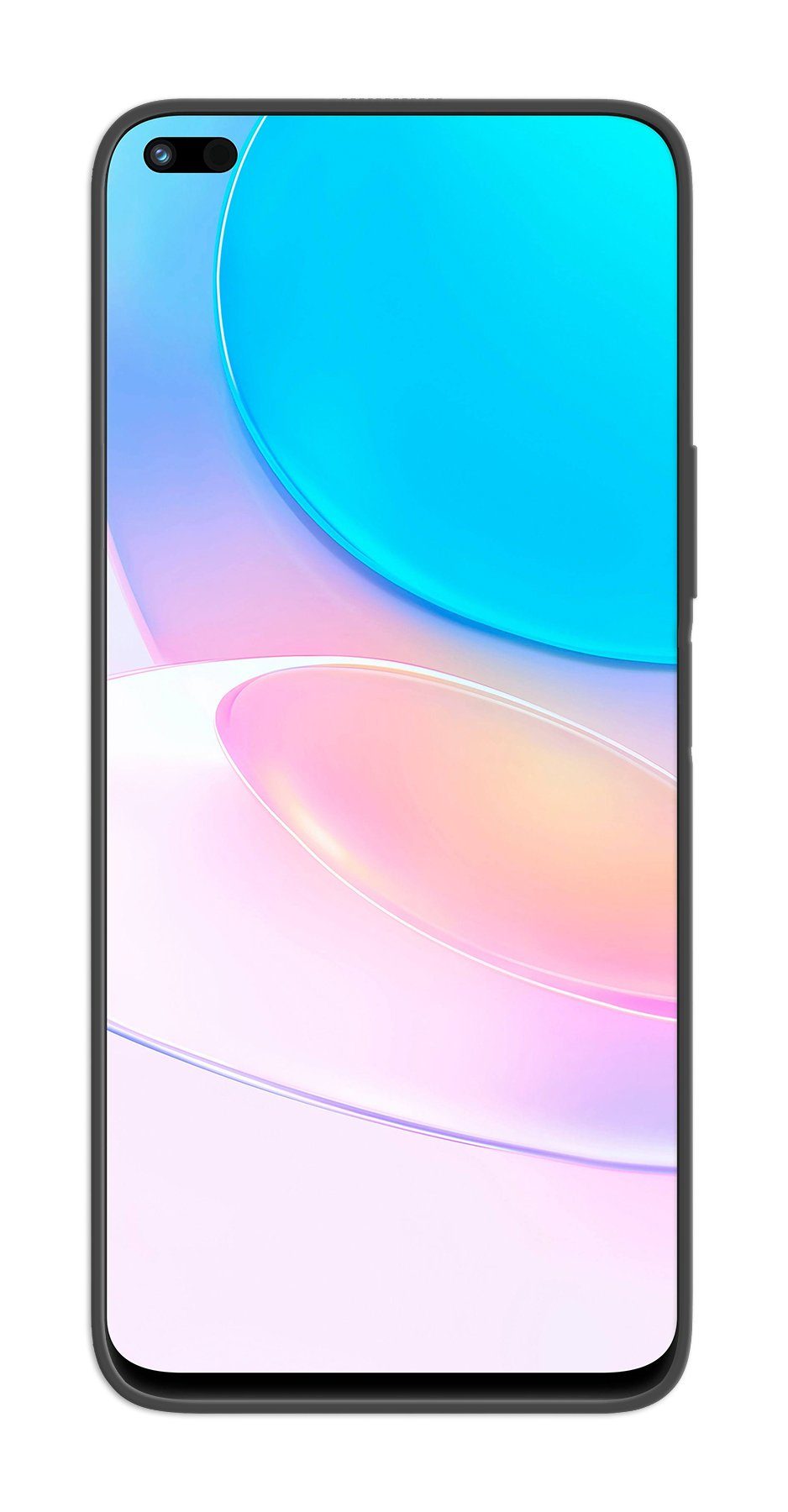 cofi1453 Handyhülle Silikon Hülle Basic Huawei Nova 8i Schwarz, Case Cover Schutzhülle Bumper