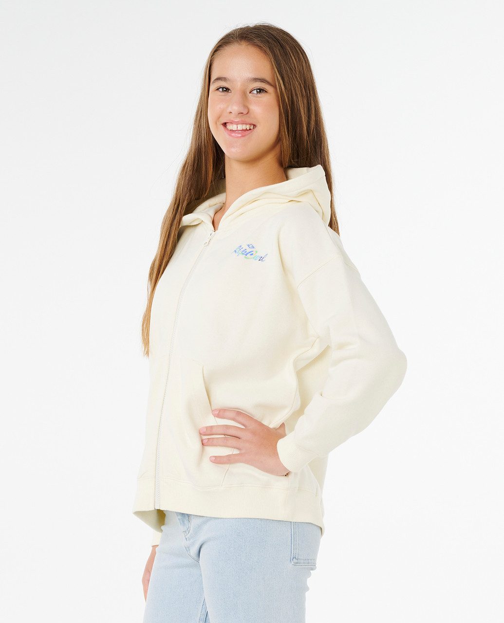 Rip Curl Kapuzenpullover Rip Curl Lay Day Relaxed Zip Fleece für Mädchen