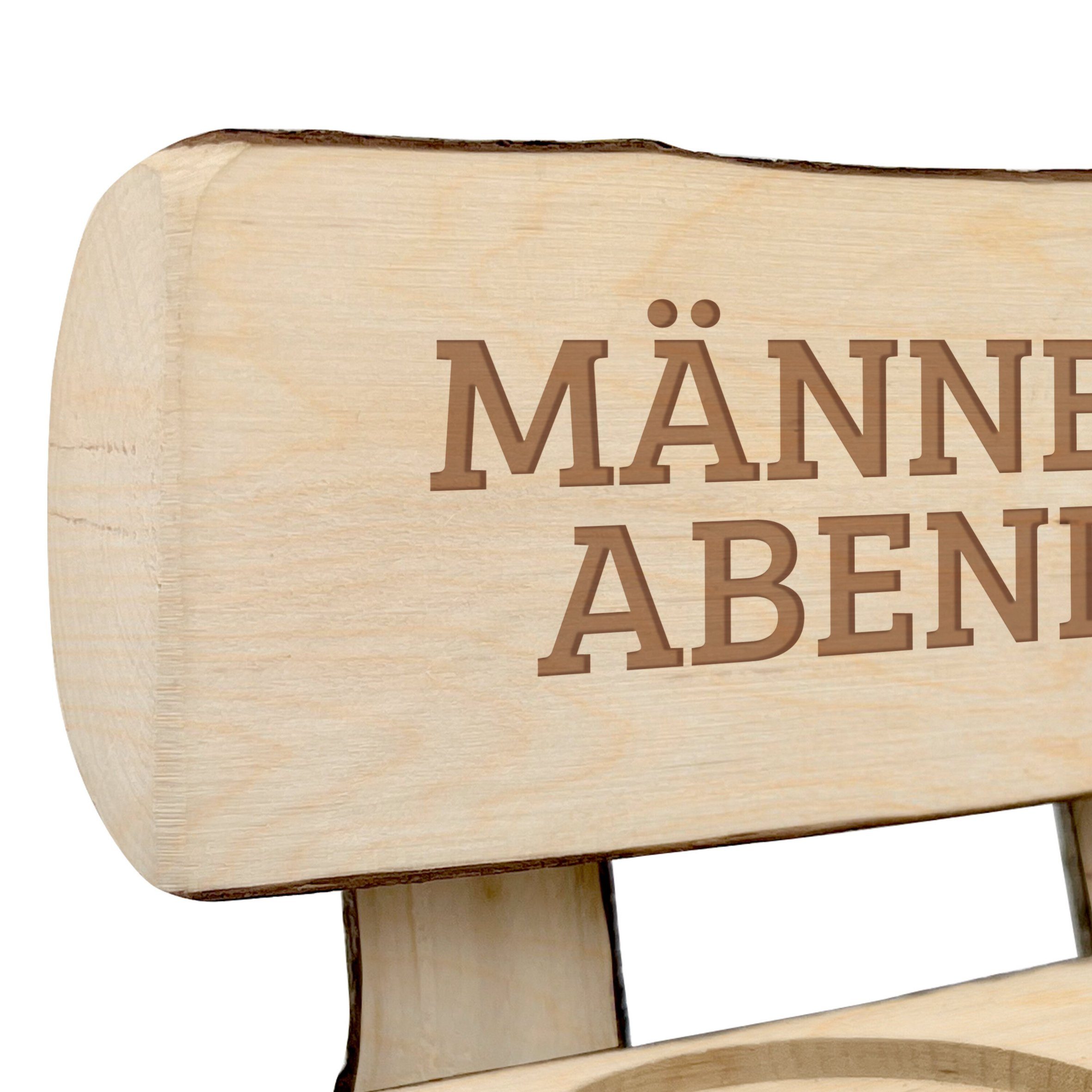 PhotoFancy Gläser-Set Schnapsbank aus Holz mit 2 Gläsern - Schnapsbank mit Gravur