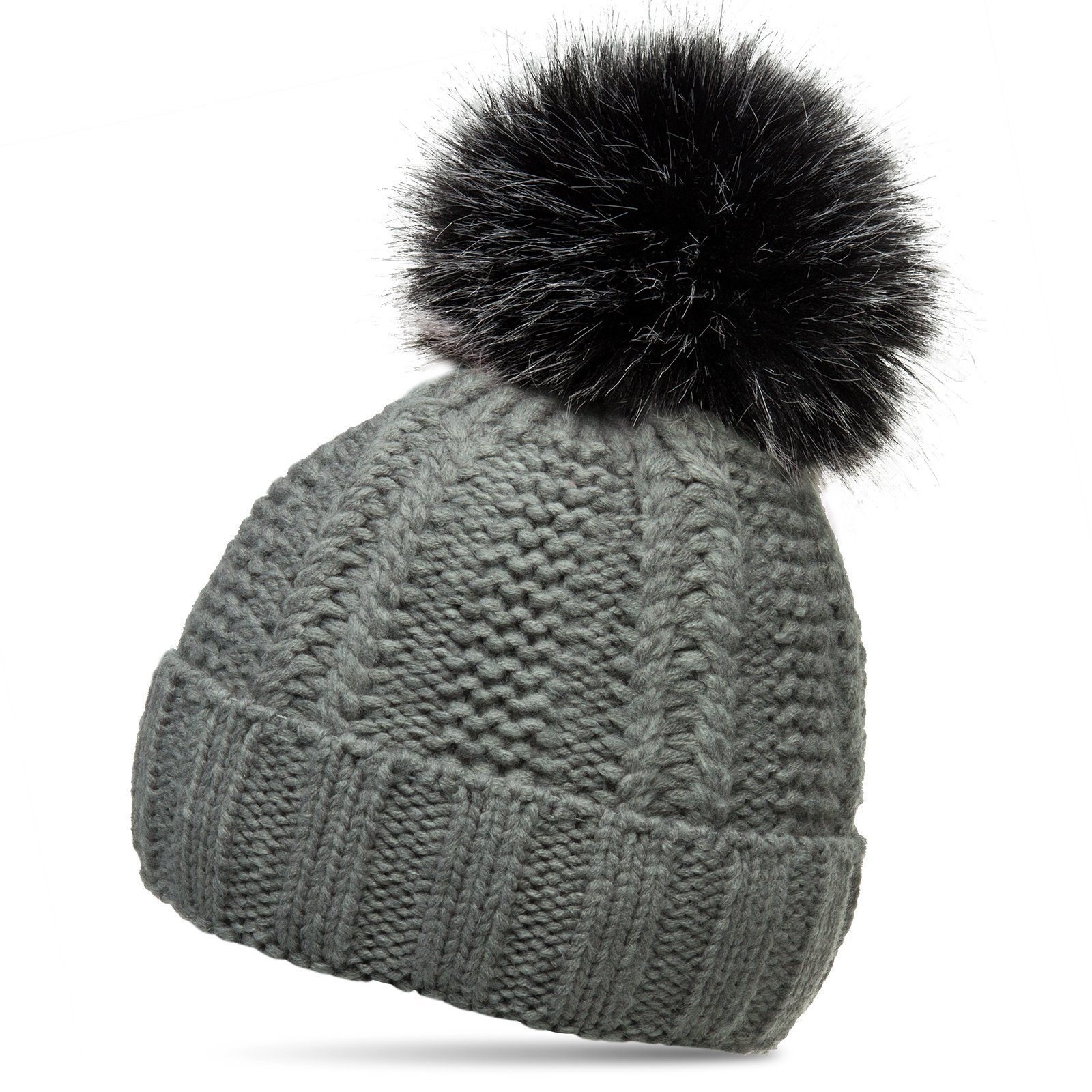 Caspar Bommelmütze MU162 Damen gefütterte Mütze günstig online kaufen