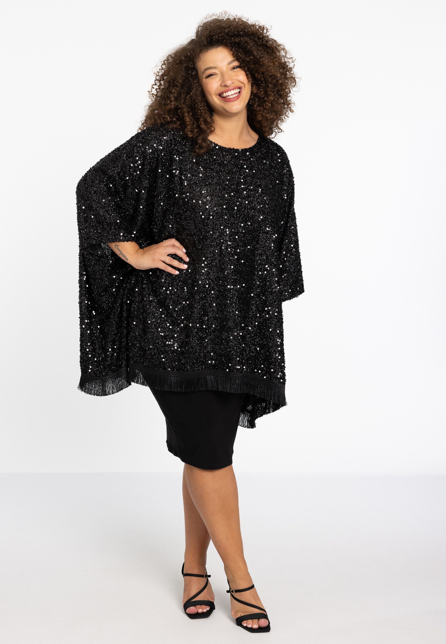 YOEK Strickponcho Damen Poncho Große Größen günstig online kaufen
