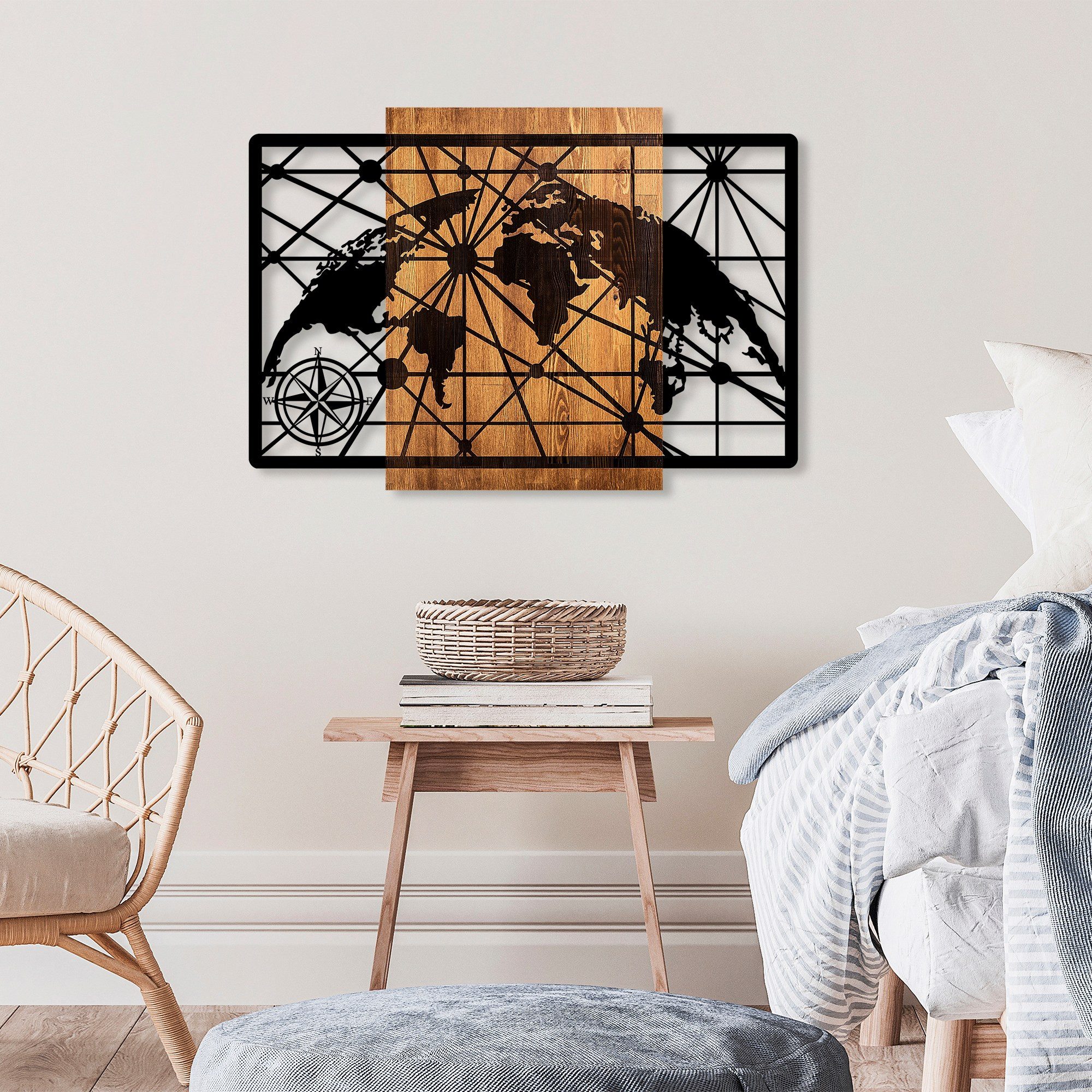 Wallity Wanddekoobjekt 100% WOODEN