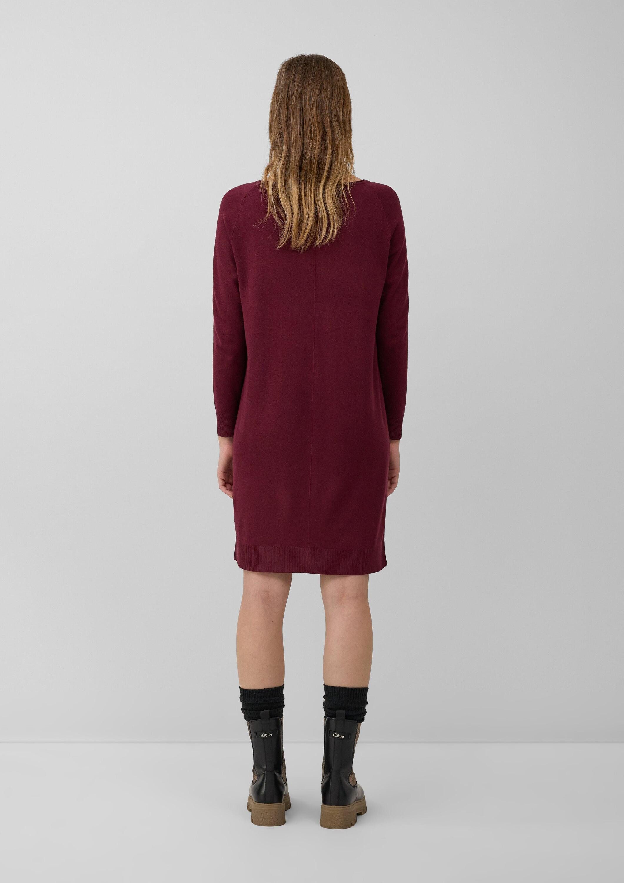 s.Oliver Midikleid Kleid Weiches Feinstrickkleid aus Viskosemix