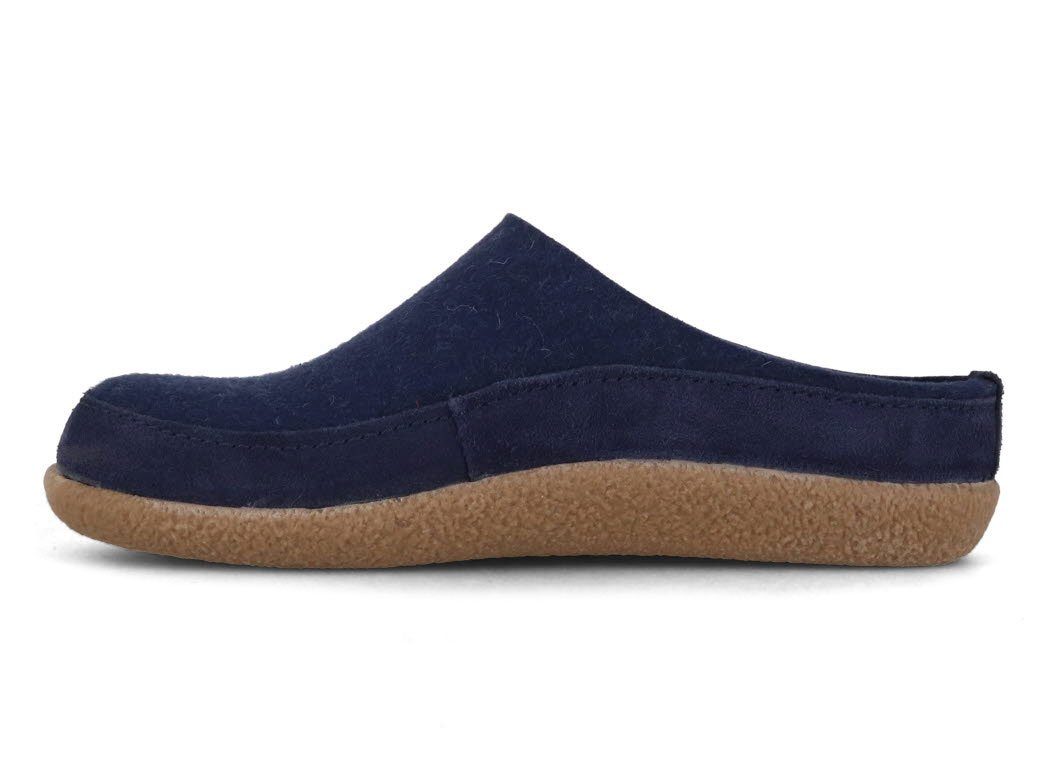 Haflinger Blizzard Skane Filzpantoffeln, jeans, filzclogs Hausschuh temperaturregulierend
