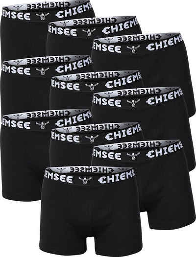 Chiemsee Boxershorts (Spar-Pack, 10-St., 10er-Pack) formtreue, softe Jersey-Qualität und komfortabler Breitbund mit Logo