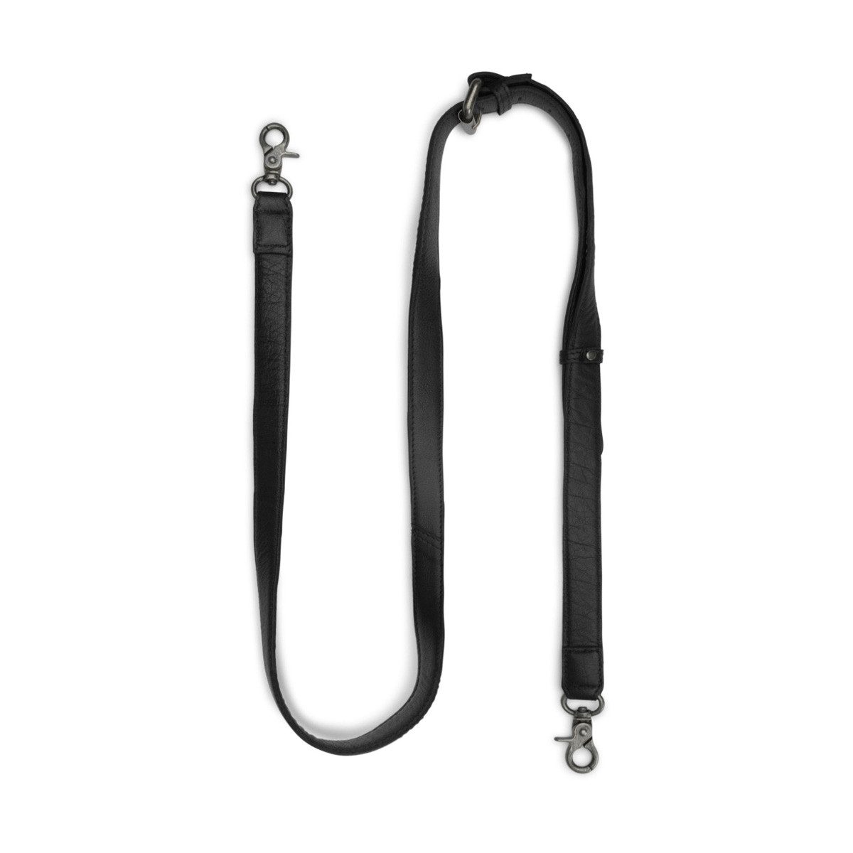 muud Handtasche Ledergurt mit Karabiner Caia Black