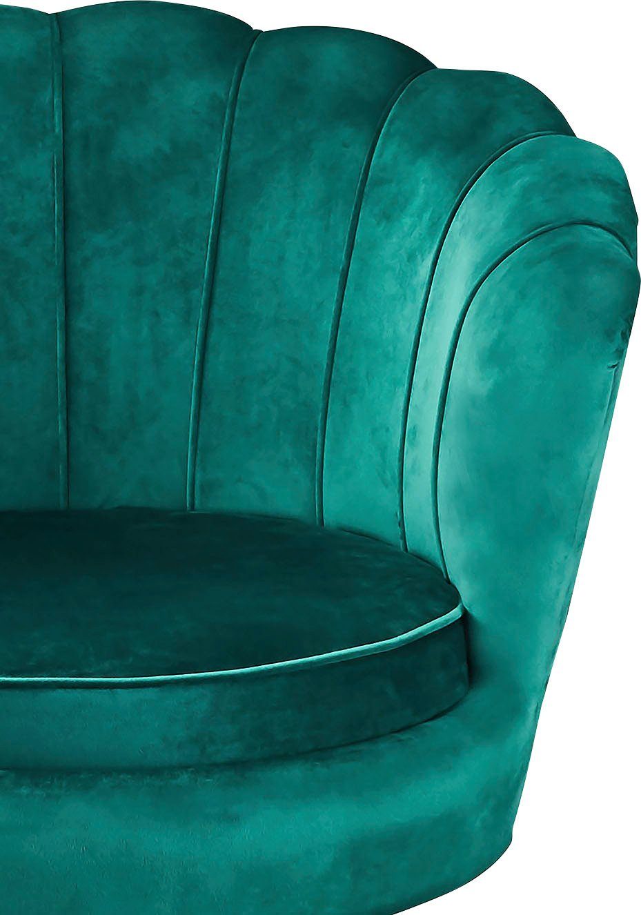 Muscheldesign Loungesessel SalesFever Clam, extravagantes Grün