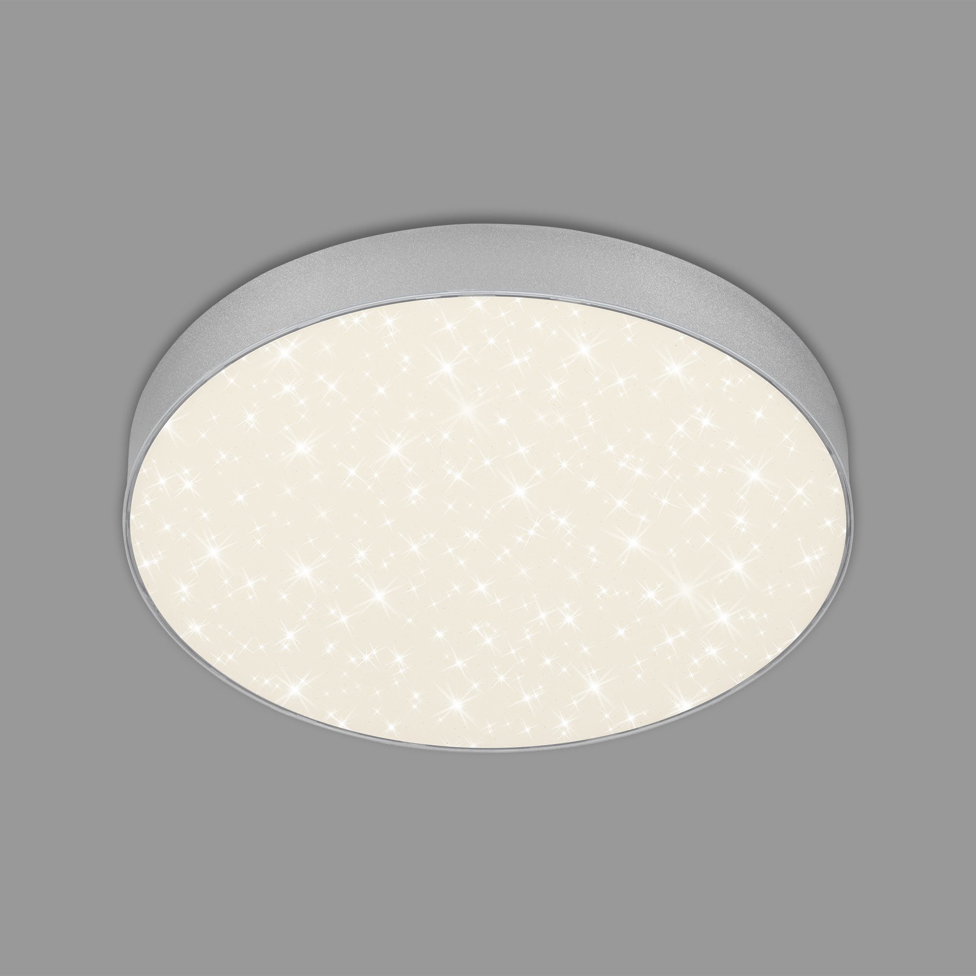 Briloner Leuchten Deckenleuchte LED Deckenleuchte Sternhimmeleffekt Wohnzimmerlampe Aufbauleuchte, Neutralweiß, 3000K, 4000K, Wohnzimmer, Schlafzimmer