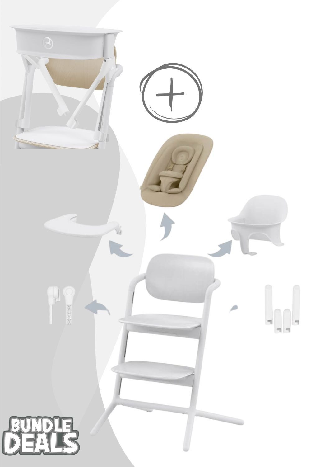 Cybex Hochstuhl Cybex Lemo 5in1 Set Kinderhochstuhl inkl. LemoTower