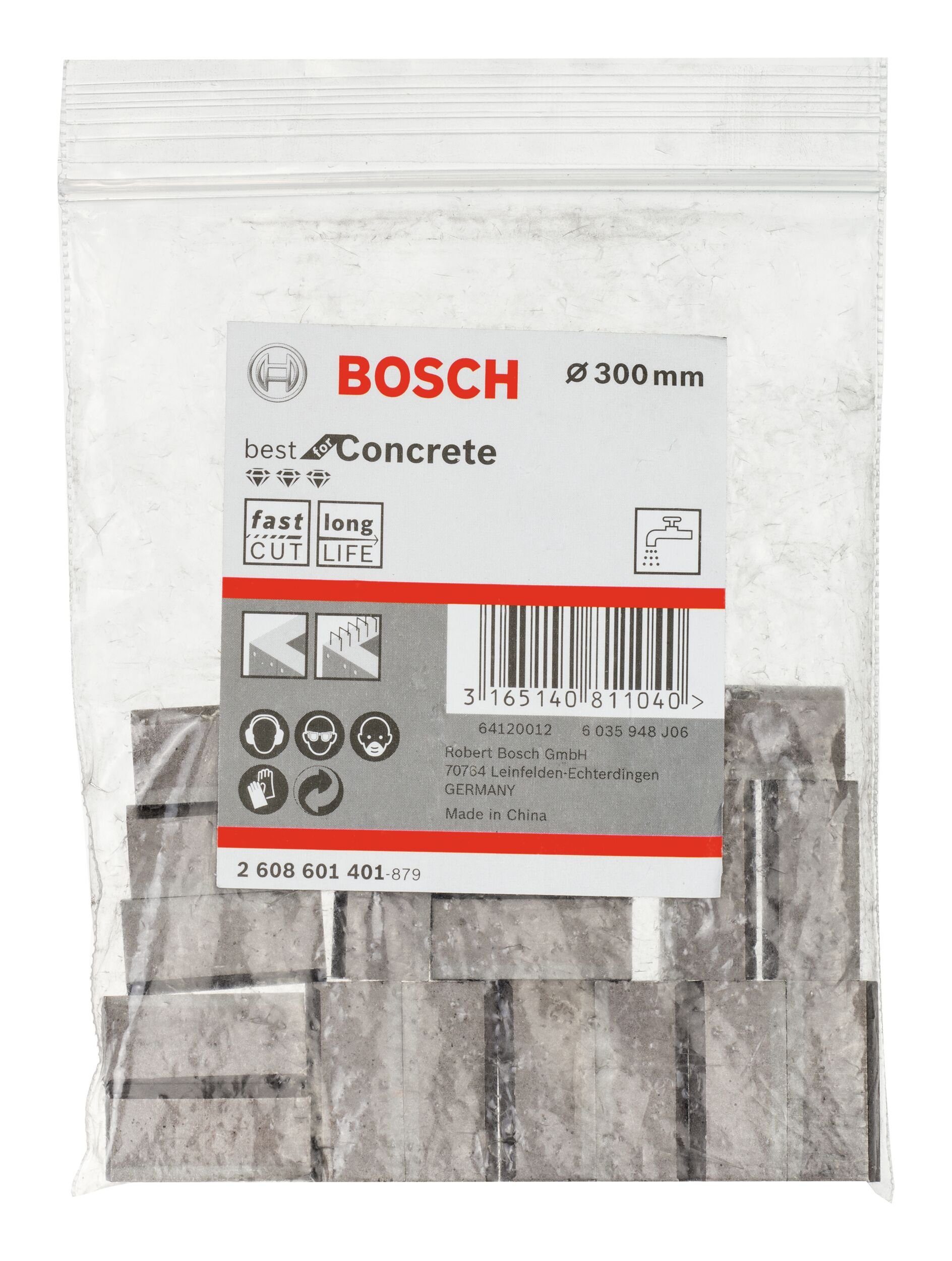 f. 18 Segmente 1 Concrete UNC BOSCH Best for Bohrkrone, 1/4" Diamantbohrkronen