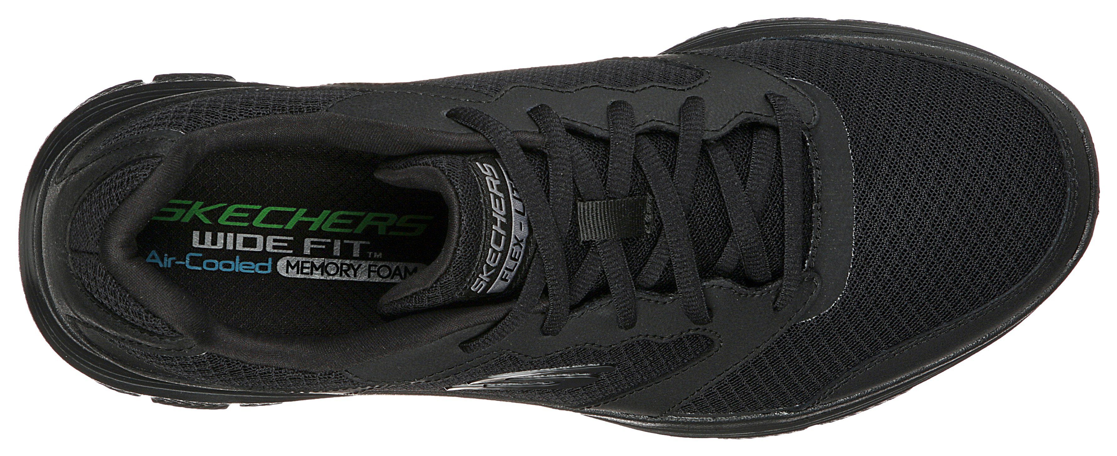 FLEX 4.0 Sneaker schwarz Skechers ADVANTAGE Profil leichtem mit