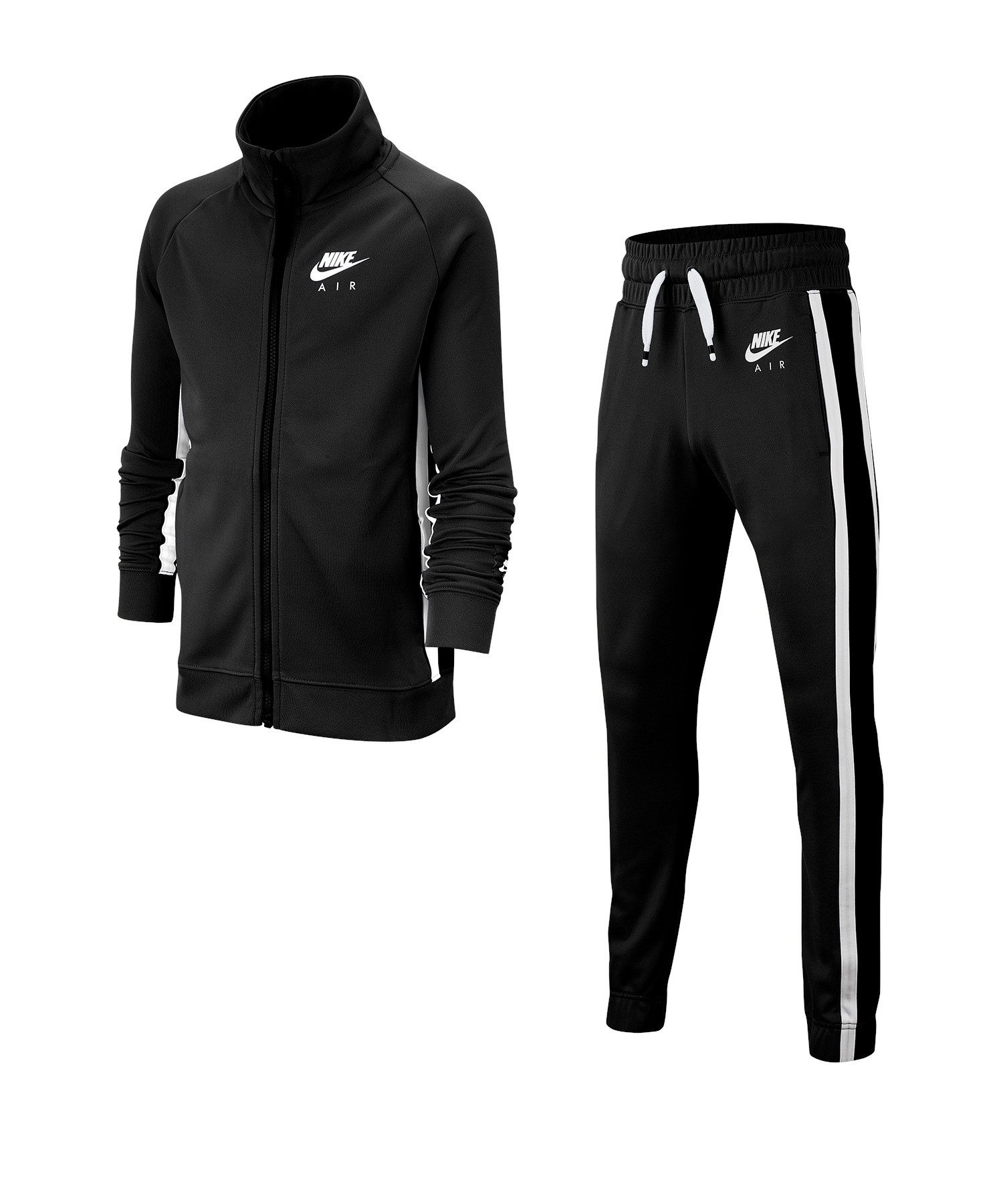 Black nike air tracksuit sale