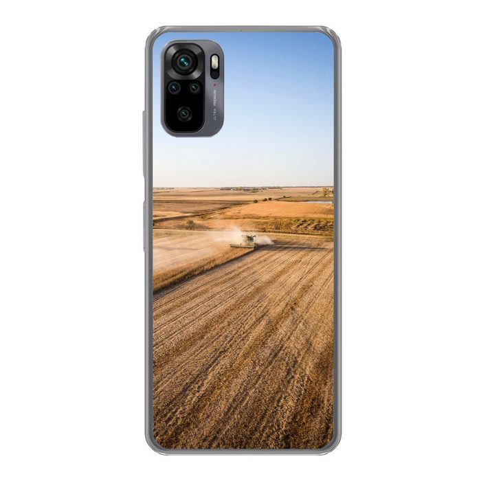 MuchoWow Handyhülle Feld - Bauernhof - Traktor - Landwirt - Landleben Phone Case Handyhülle Xiaomi Redmi Note 10 Silikon Schutzhülle