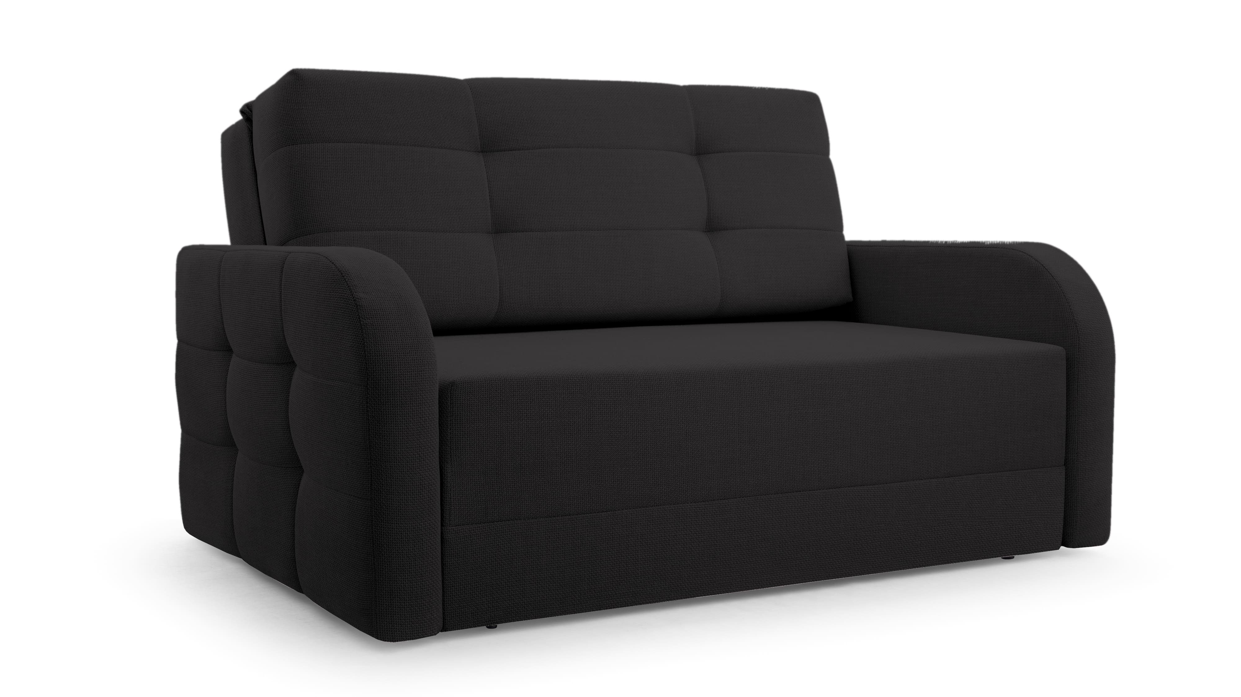 MOEBLO Kindersofa Porto 120, Schlafsessel Sofa Sessel, mit Schlaffunktion, mit Bettkasten Dunkelgrau - BRAGI 16