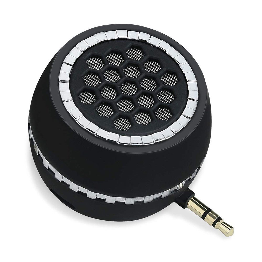 GelldG Tragbarer Lautsprecher, Mini-Lautsprecher mit 3,5-mm-Schnittstelle Lautsprecher