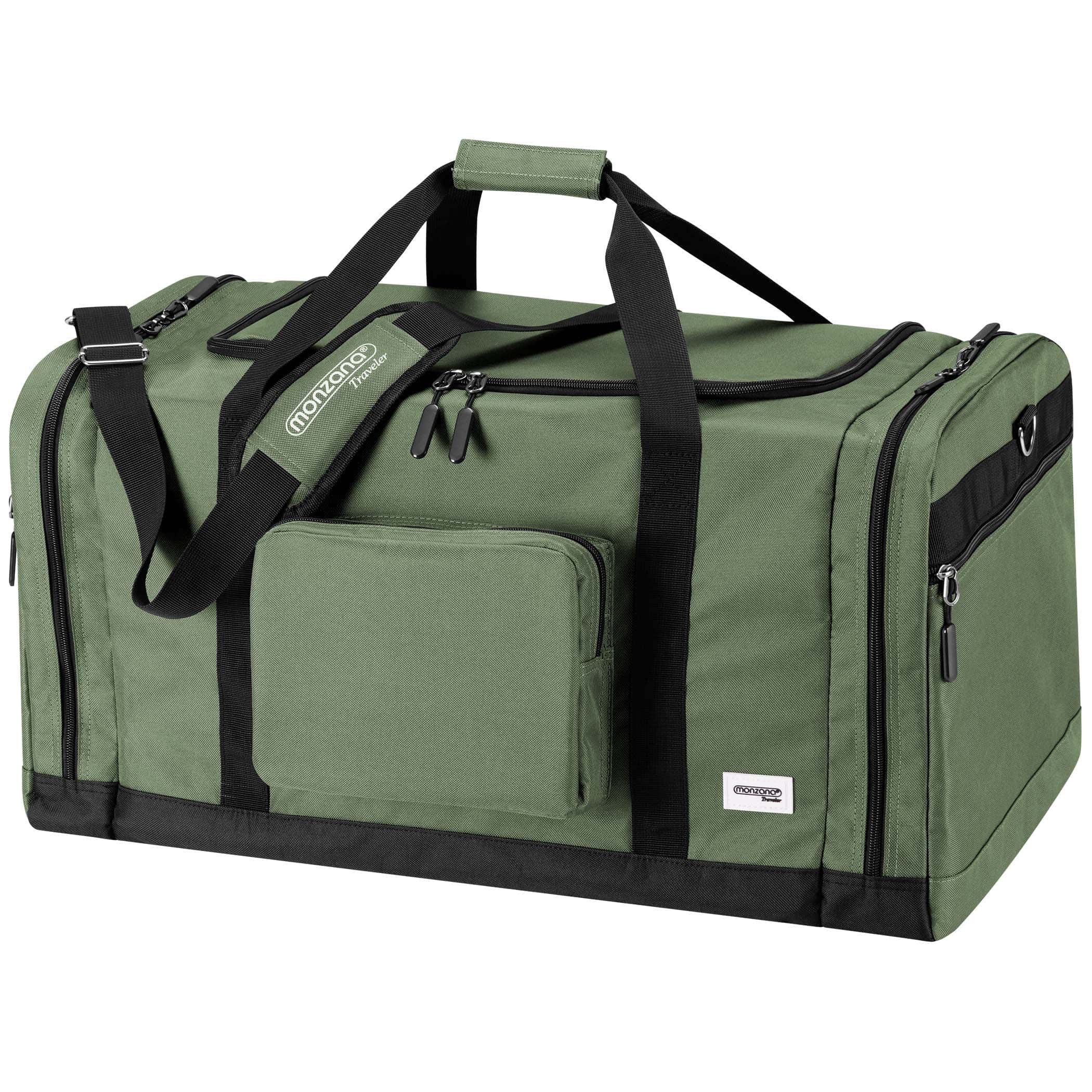 monzana Reisetasche, 90L 70x35x35cm Weekender Duffle Bag Sporttasche Olivgr günstig online kaufen