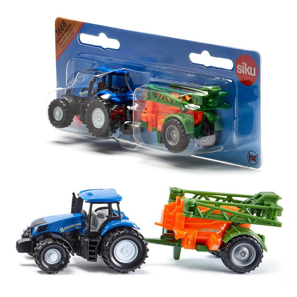 SIEPER Modelltraktor siku New Holland mit Feldspritze