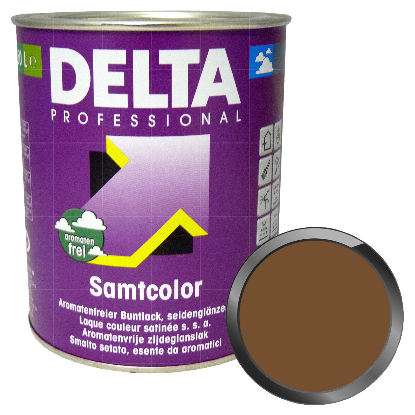 Delta Lack Professional Samtcolor - 0.75 Ltr
