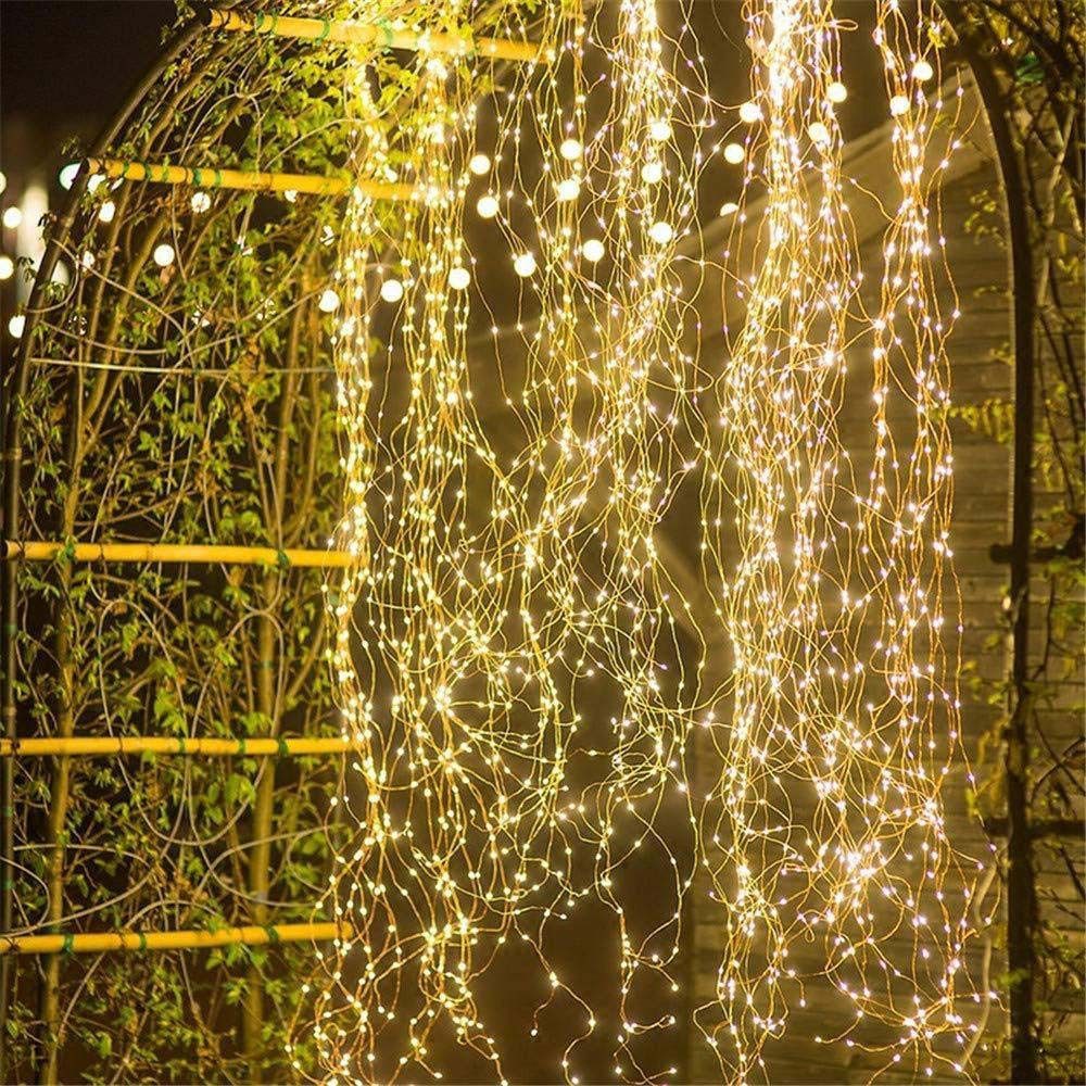 MUPOO Lichtervorhang LED Lichtvorhang 600LEDs Wasserfall-Lichterkette, günstig online kaufen