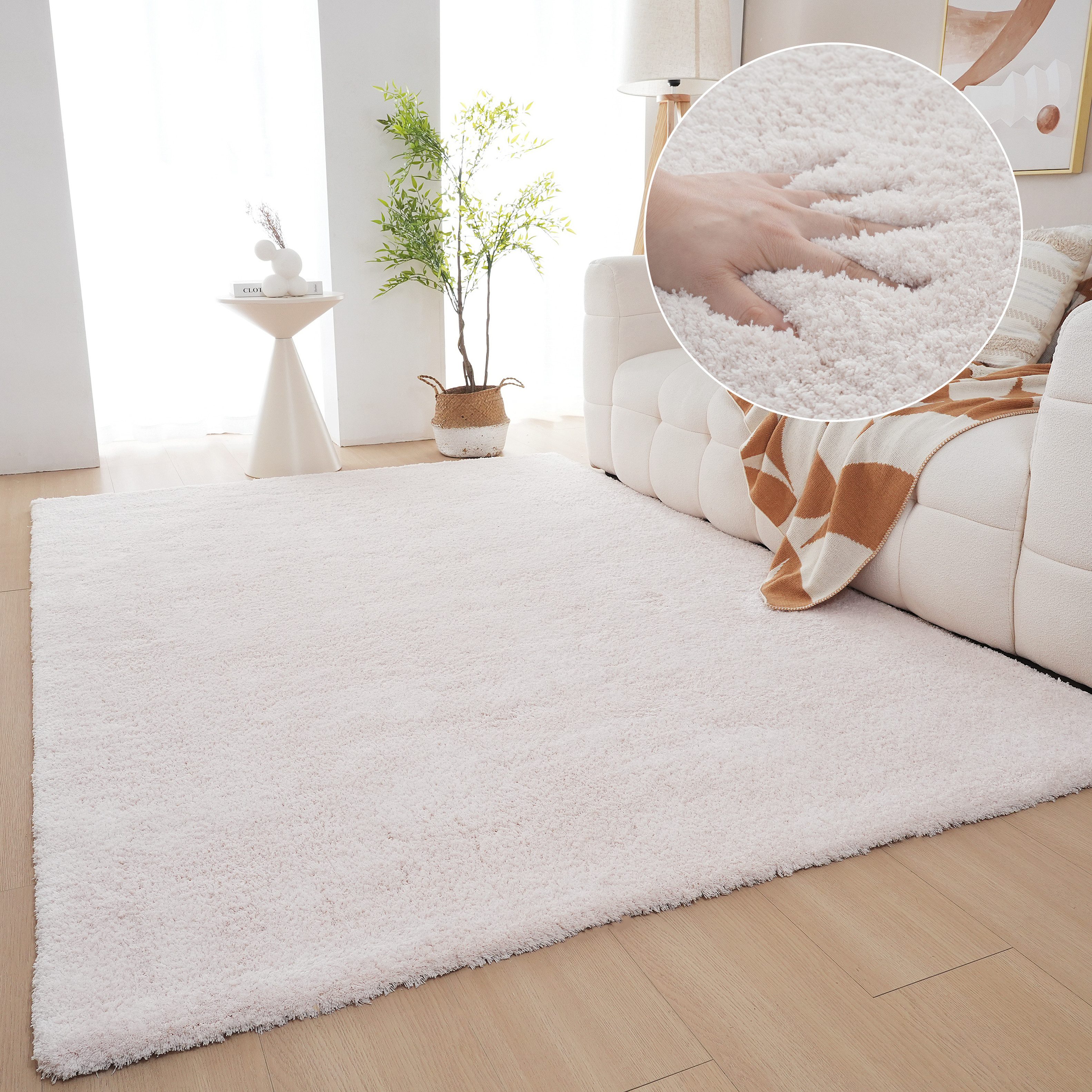 Hochflor-Teppich Microfaser Teppich Magong, besonders weich, sehr feiner Flor