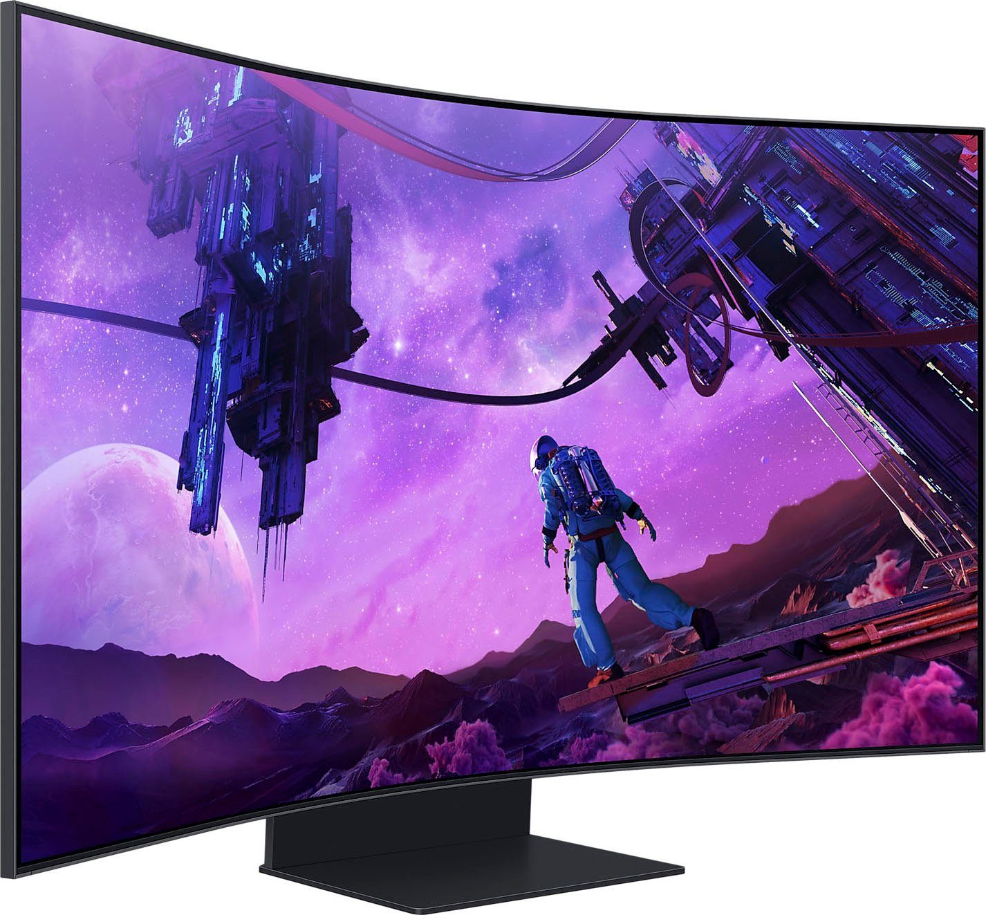 cm/55 px, Samsung Ultra 165 LED) ", 2160 ms S55BG970NU x 3840 Reaktionszeit, Hz, VA Odyssey HD, Curved-Gaming-LED-Monitor 4K 1 (138 Ark