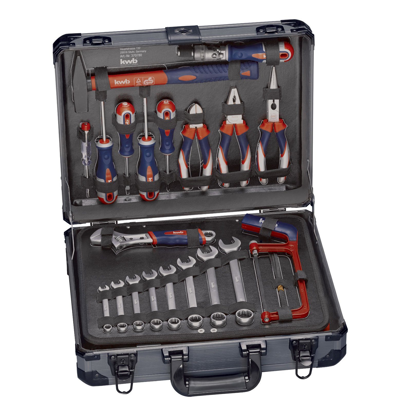 Werkzeugset kwb Werkzeug-Koffer inkl. Werkzeug-Set, 129-teilig, gefüllt, robust