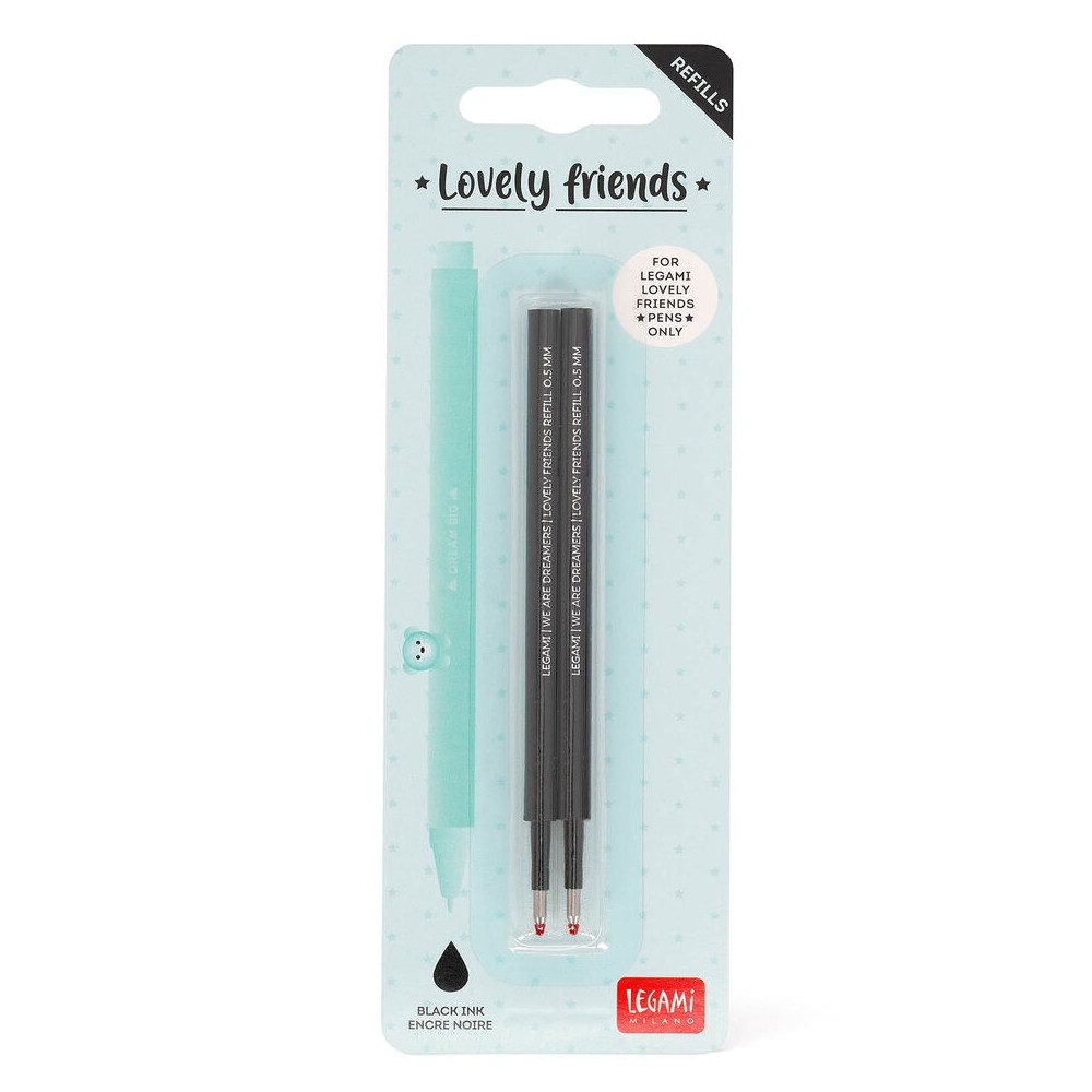 Legami Gelschreiber Lovely Friends Ersatzminen Set, alle Farben