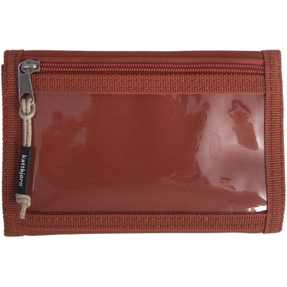 Portemonnaie x 13,5 9,5 Wallet, mit Rusty Kartenfächer Red cm, KATTBJØRN & Geldbörse Sichtfenster,