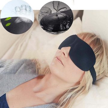 KIKI Augenmaske Schlafmaske, festere Passform auf Ihrer Nase - für Damen & Herren, 1-tlg.