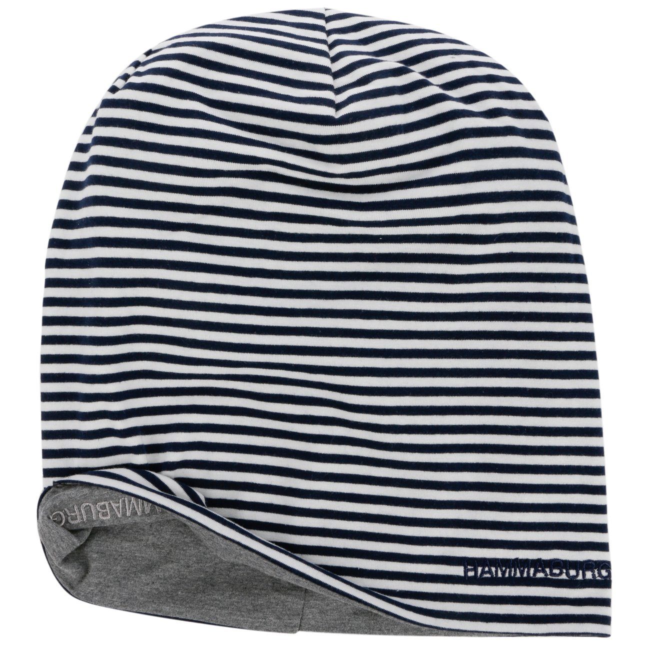 Baumwollmütze Hammaburg dunkelblau Oversize (1-St) Beanie