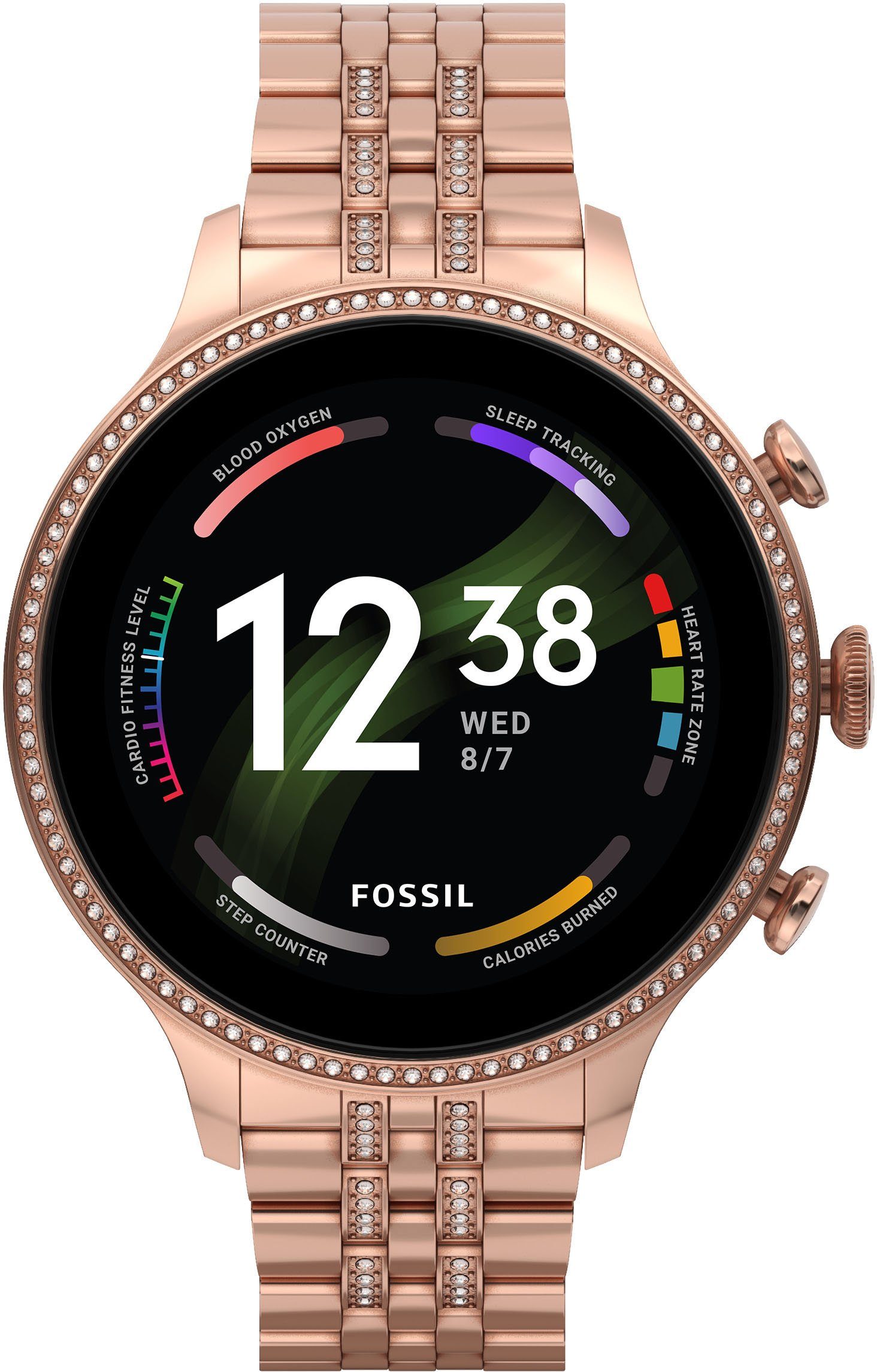 Fossil Smartwatches GEN 6, FTW6077 Smartwatch (Wear OS by Google), Damenuhr