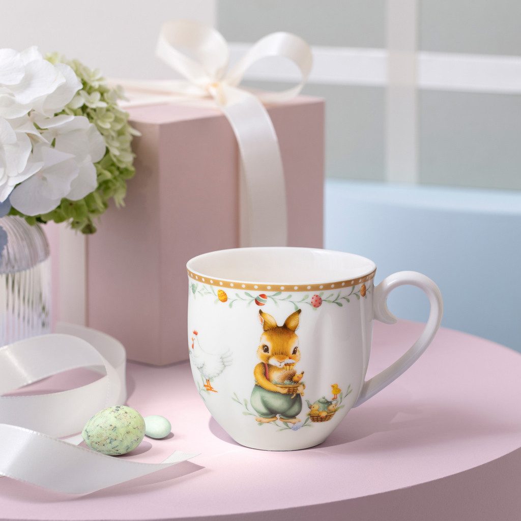 Villeroy & Boch Tasse Annual Easter Edition Jahresbecher 2026, 1-tlg., Porzellan, Premium Porcelain, 1 Stck, Handwäsche, Made in Germany