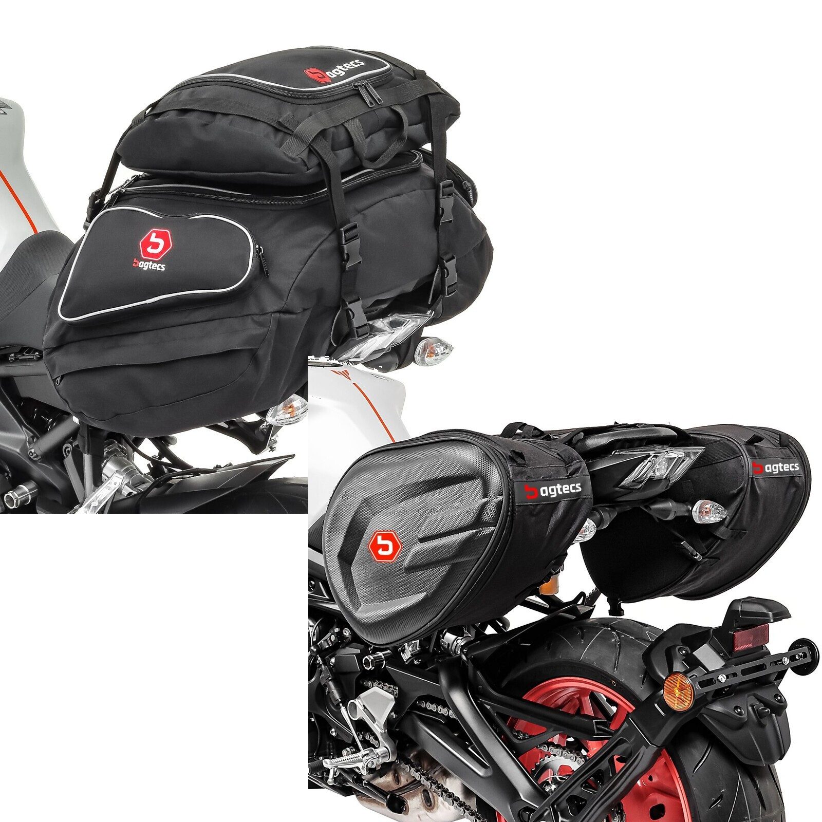Bagtecs Reisetasche Set Hecktaschen + Seitentaschen S6