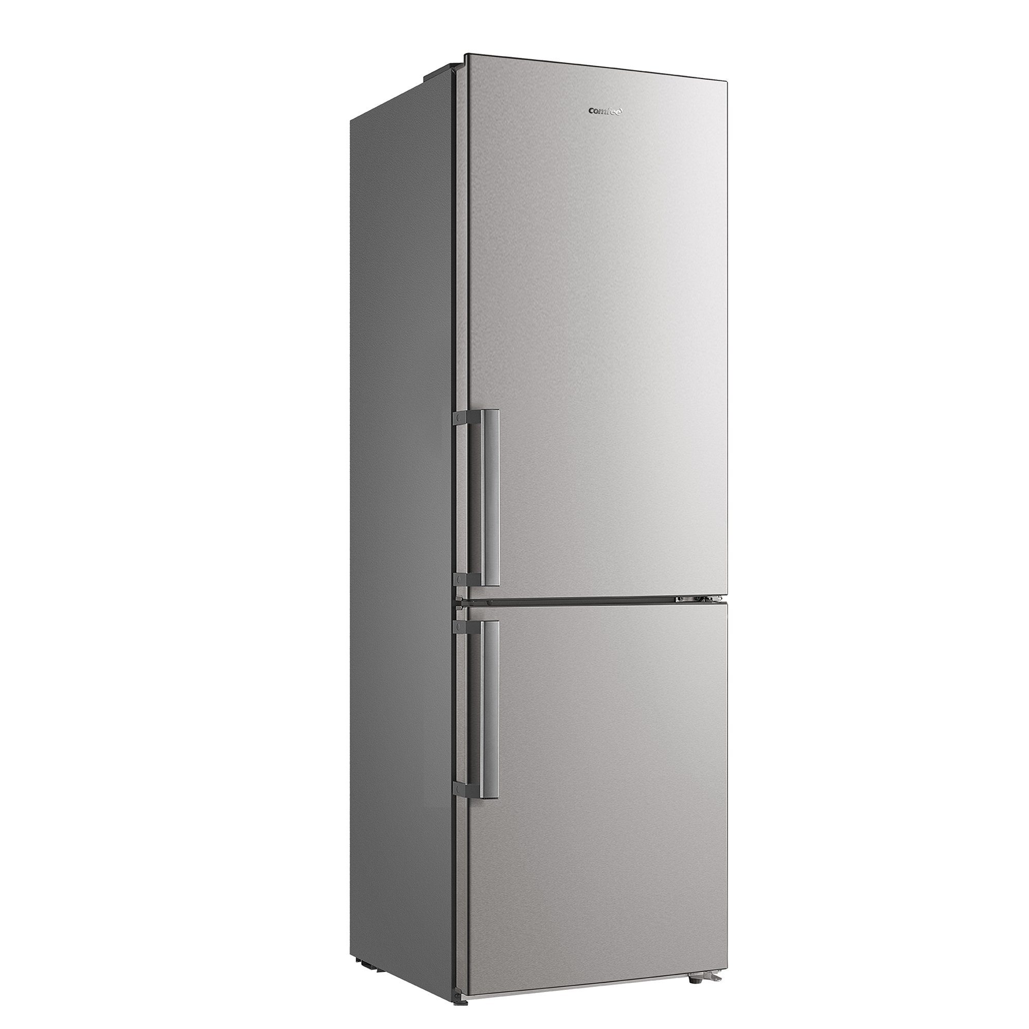 comfee Kühlschrank RCB357DS2GH, 180 cm hoch, 54.5 cm breit, Glas  Abstellflächen, Geschlossene Rückwand, Farbe Silber