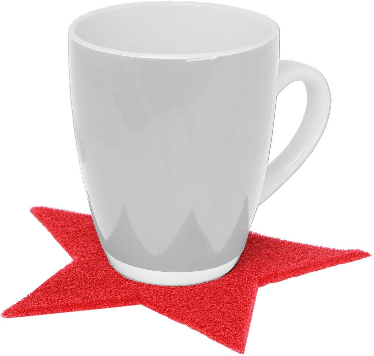Primaflor-Ideen in Textil Platzset Stern, Weihnachtsdeko, (Set, 4-St), auch ideal als Untersetzer oder Dekoration, Größe 16,5 oder 29,5 cm