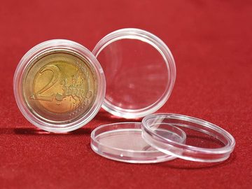 MC.Sammler Kapselhalter Münzkapseln für 2 Euro Münzen 26mm 10 Stück