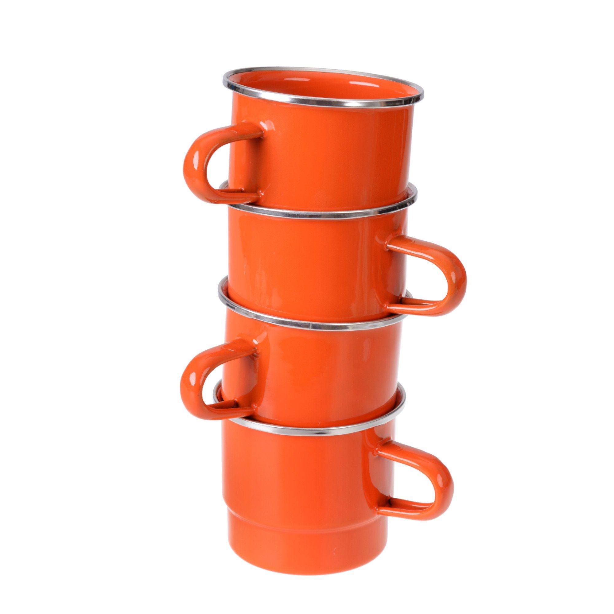 GRÄWE Geschirr-Set GRÄWE Stapelbecher emailliert 8 cm, Stahlblech