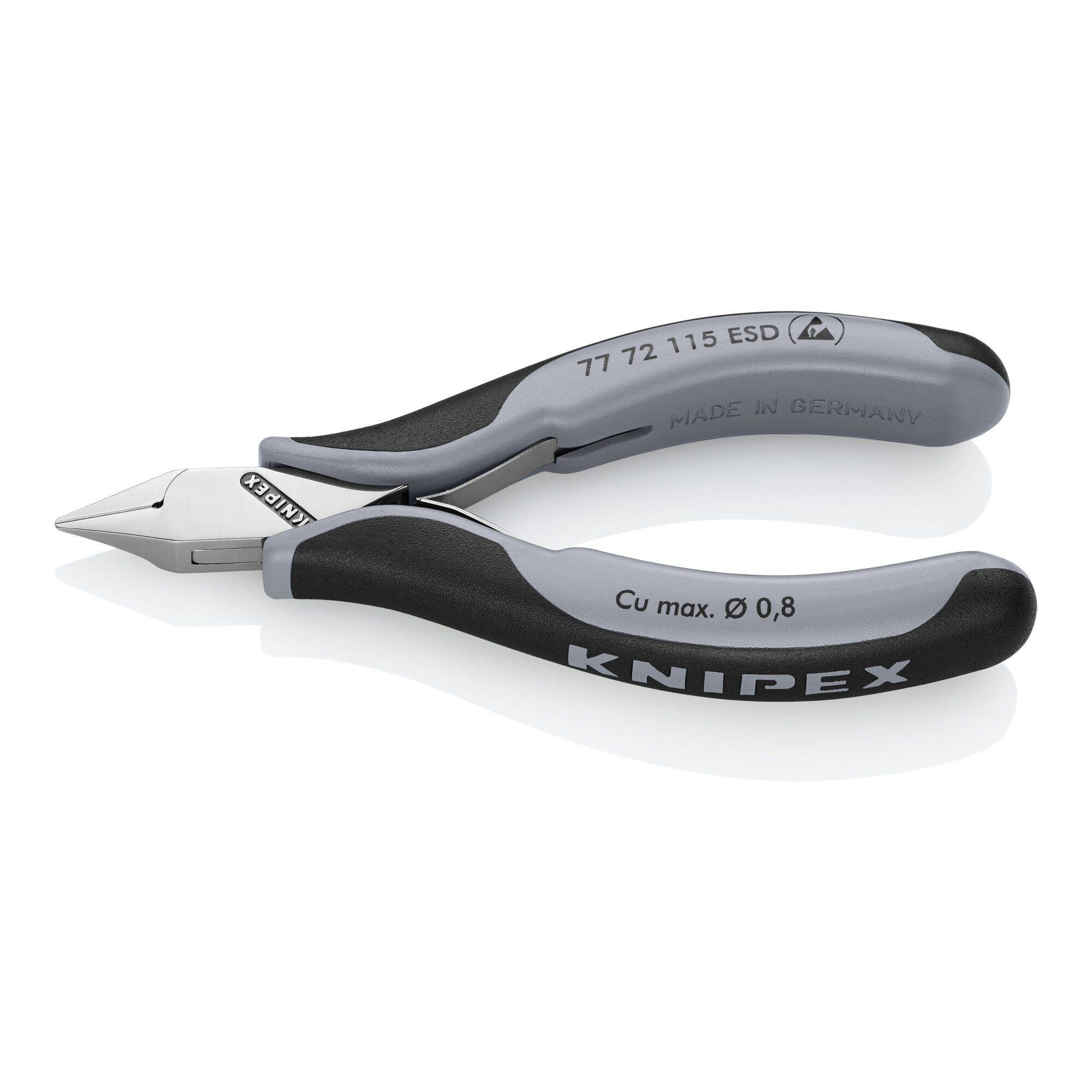 Knipex Seitenschneider KNIPEX 77 72 115 ESD Elektronik-Seitenschneider ESD mit durchgesteckte