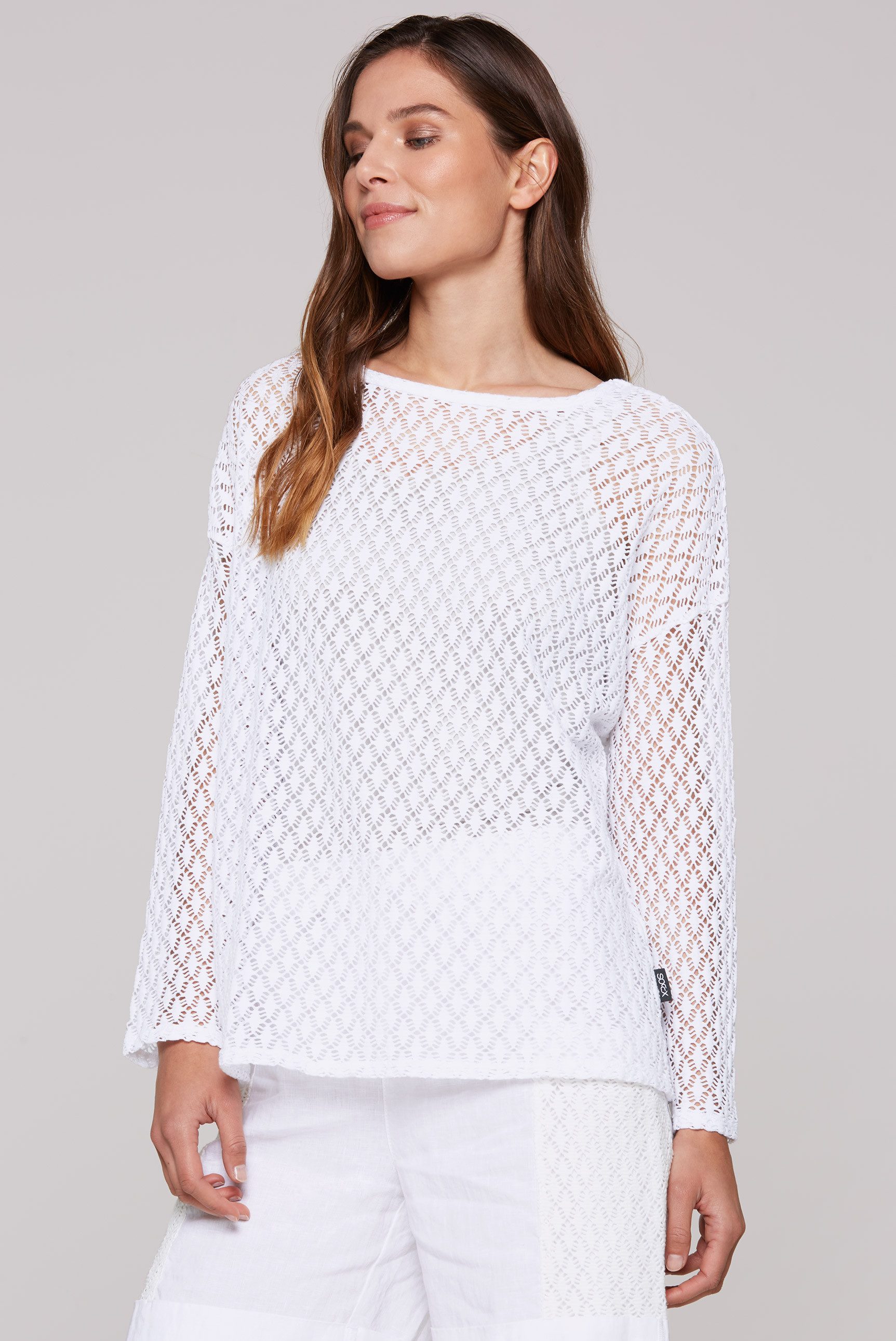 SOCCX Sweatshirt SOCCX Sweatshirt mit Lochmuster günstig online kaufen