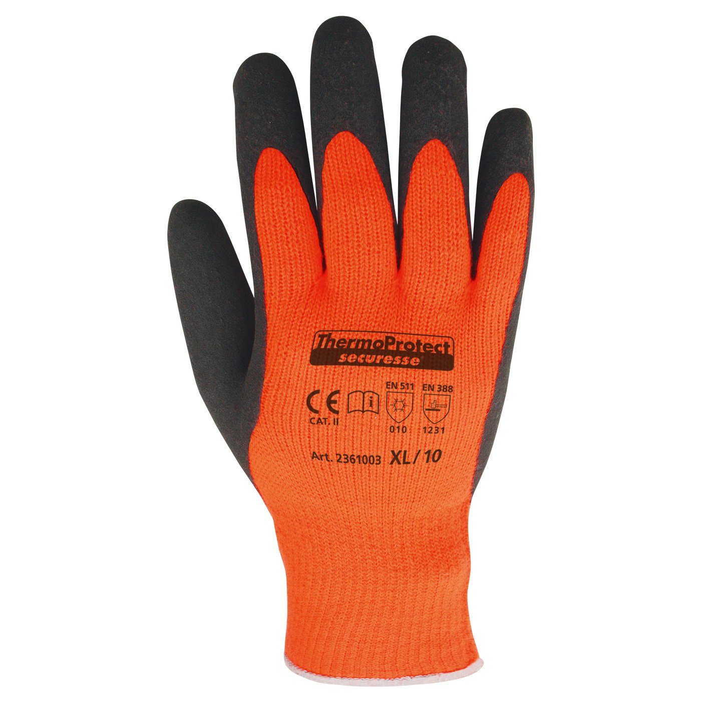 Winter-Arbeitshandschuhe securesse Winterhandschuh ThermoProtect orange