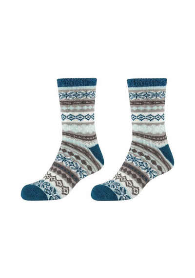 Camano Socken Socken Cosy Norweger Kuschelsocken Flauschig Warm Damen