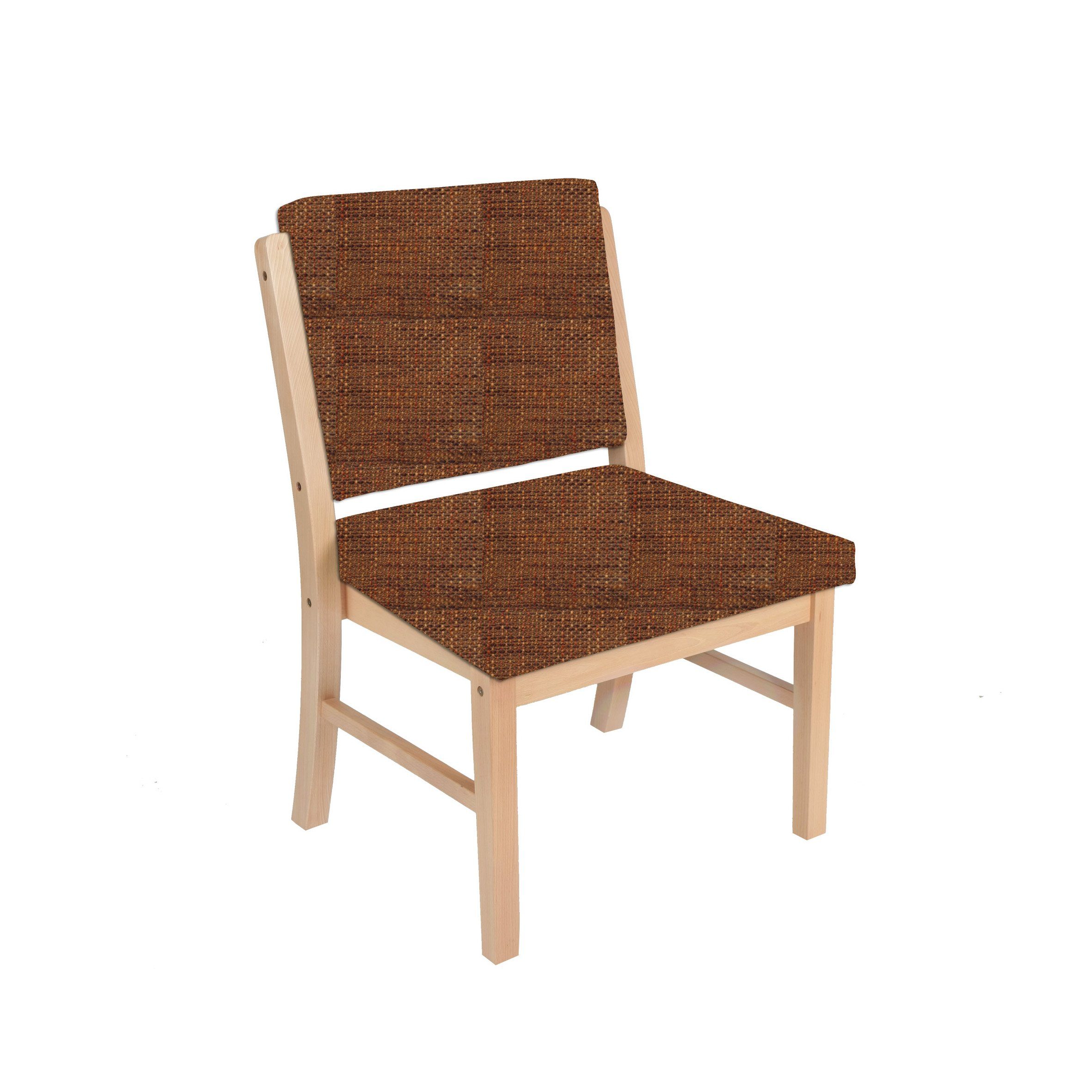 einrichtungsdesign24 Holzstuhl Schwerlaststuhl für Schwergewichtige Alexander bis 250kg, Massivholz, extra starke Beine, geneigte Sitzfläche und Rückenlehne